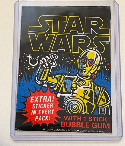 Star Wars movie cards series 1 full wrapper 1977