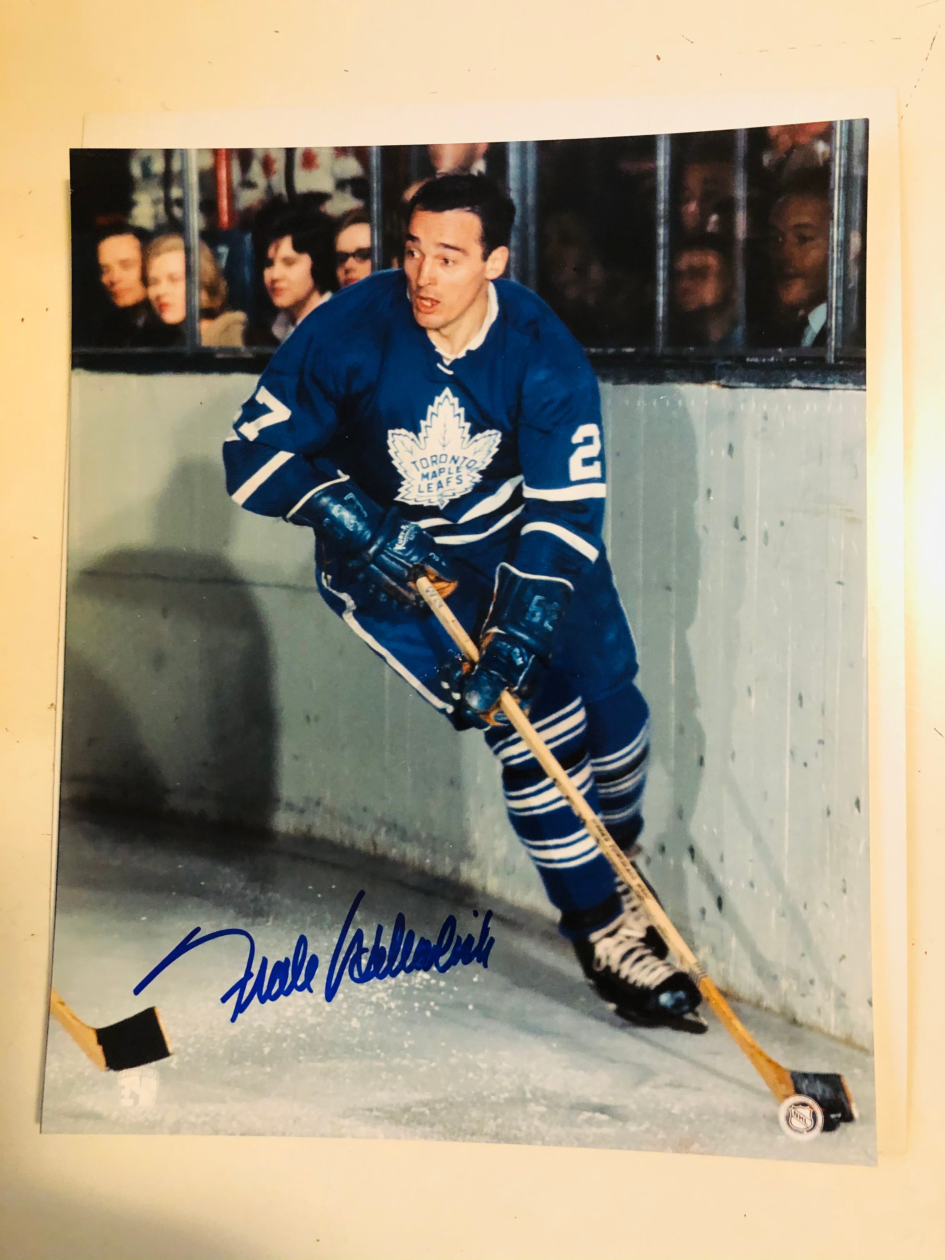 Frank Mahovlich Toronto Maple Leafs autograph photo with COA