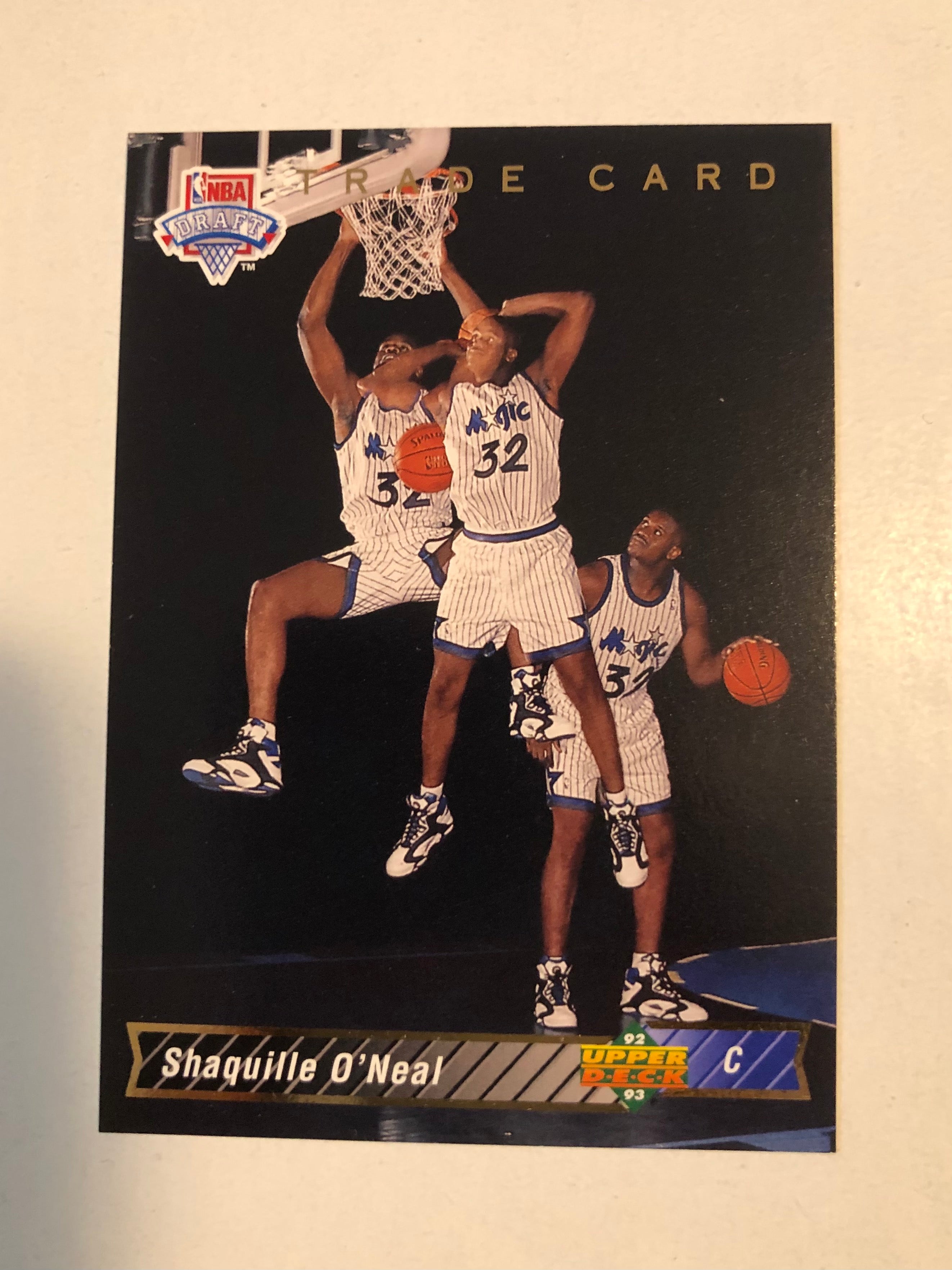 Shaq O’Neal Upper Deck 1B rookie basketball card 1992
