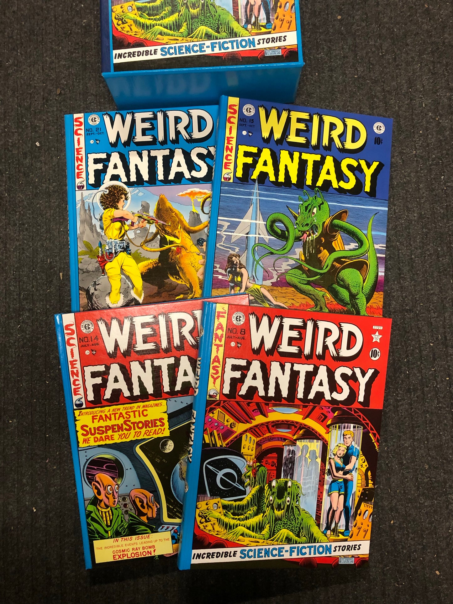 Weird Fantasy EC comics hard cover large 4 volumes set 1980