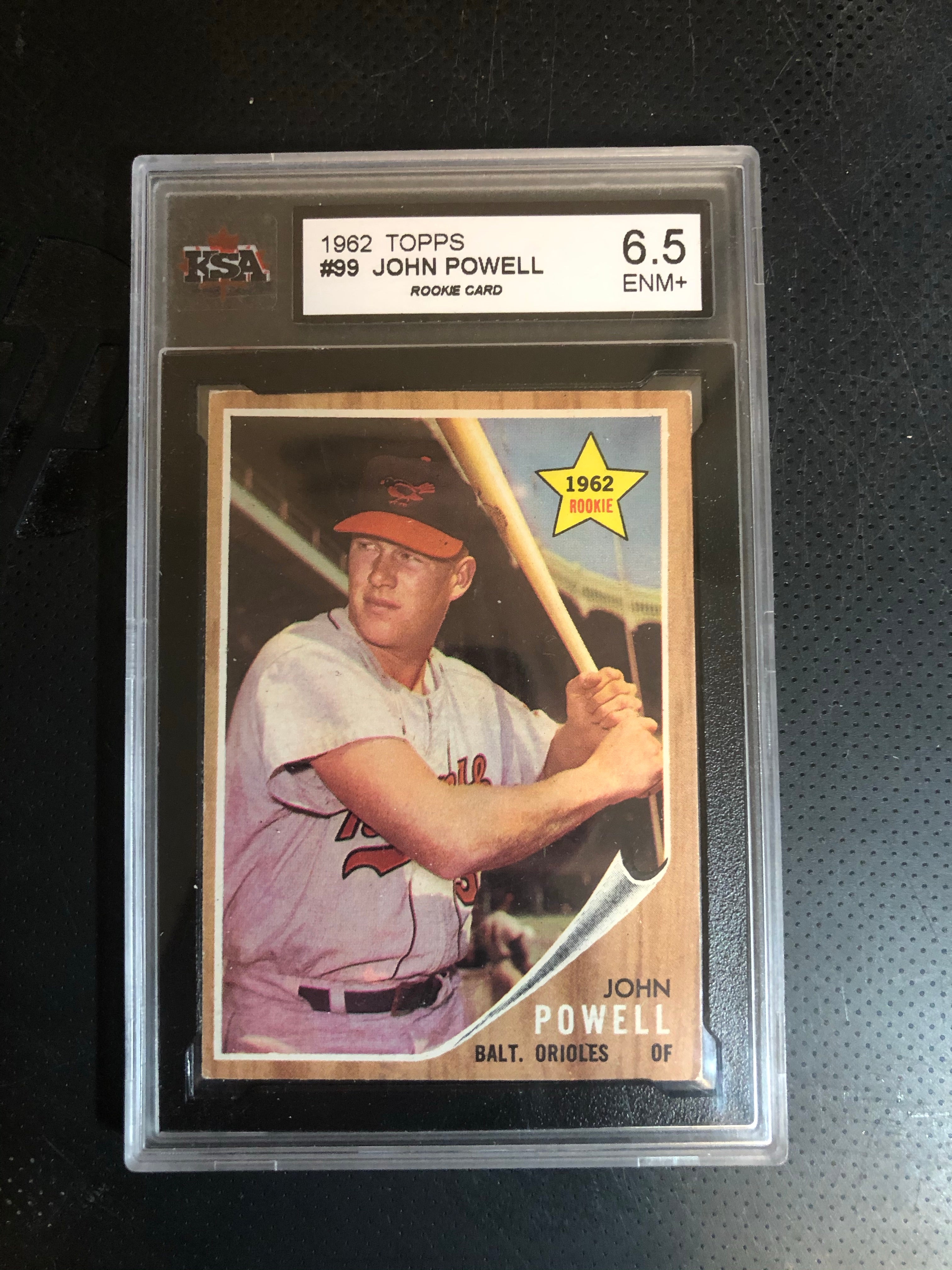 Boog Powell baseball rookie rare high grade card 1962