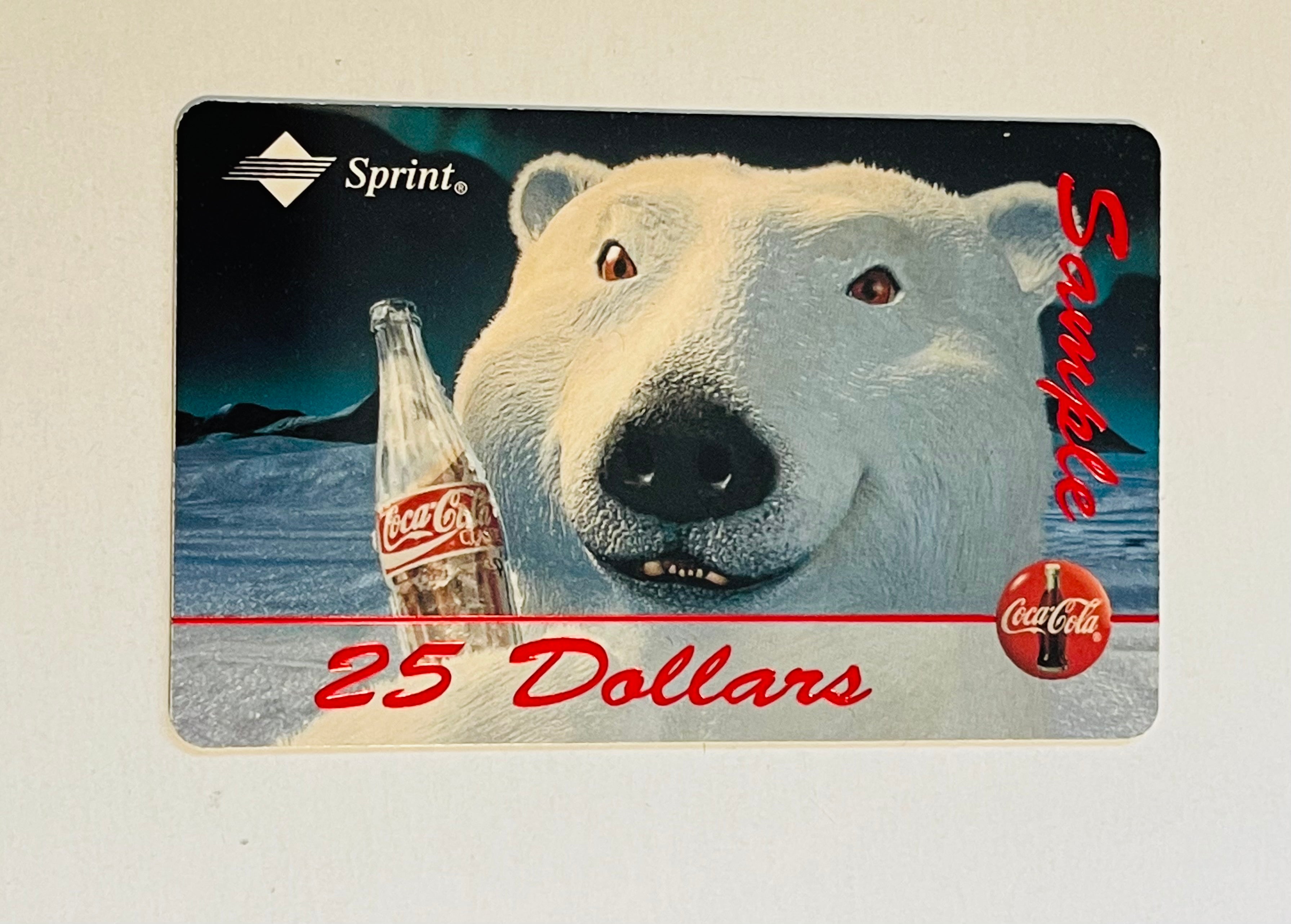 Coca-Cola Sprint phone card 1995