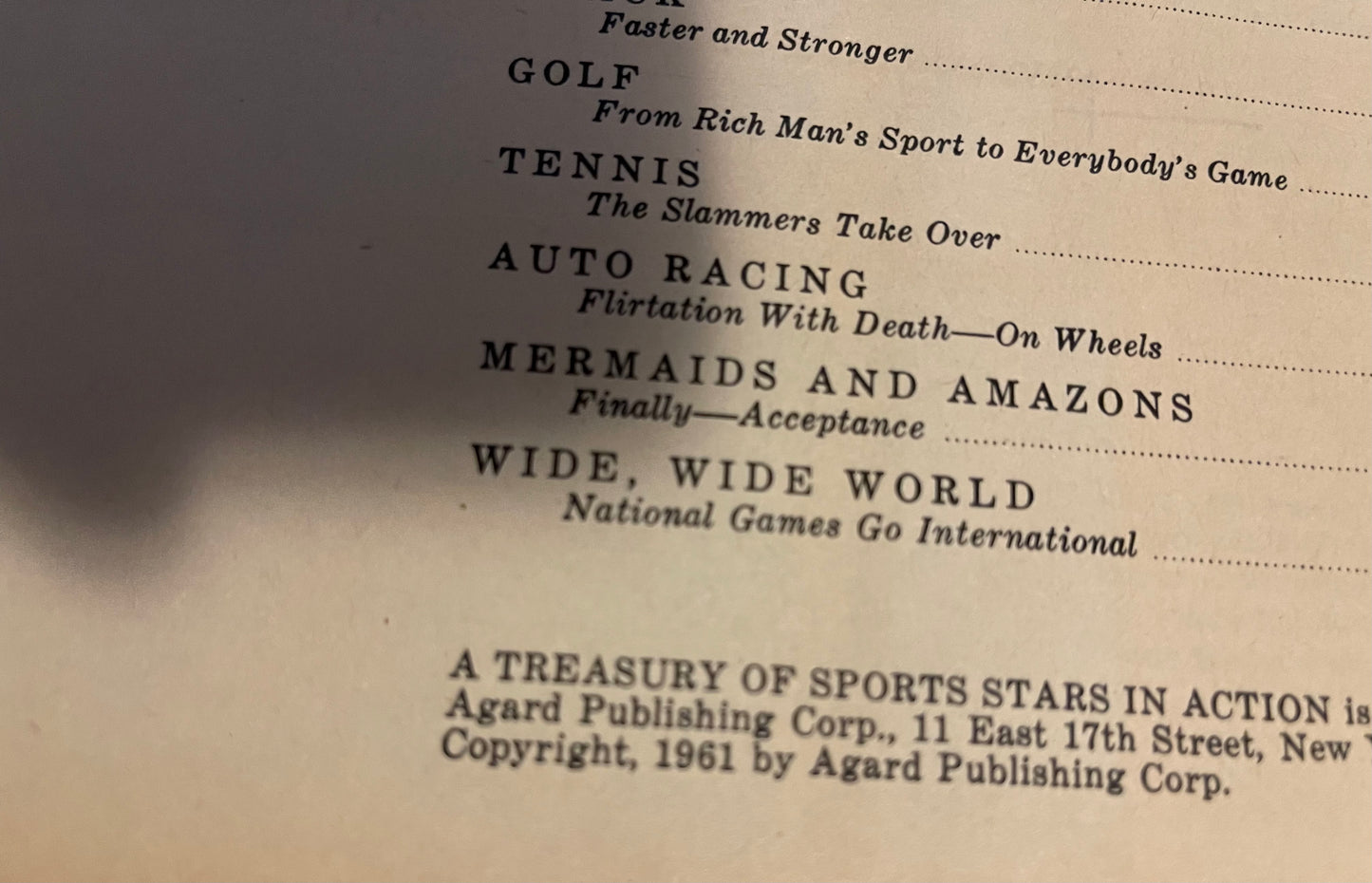 Sports Stars in action photos magazine #1 from 1961