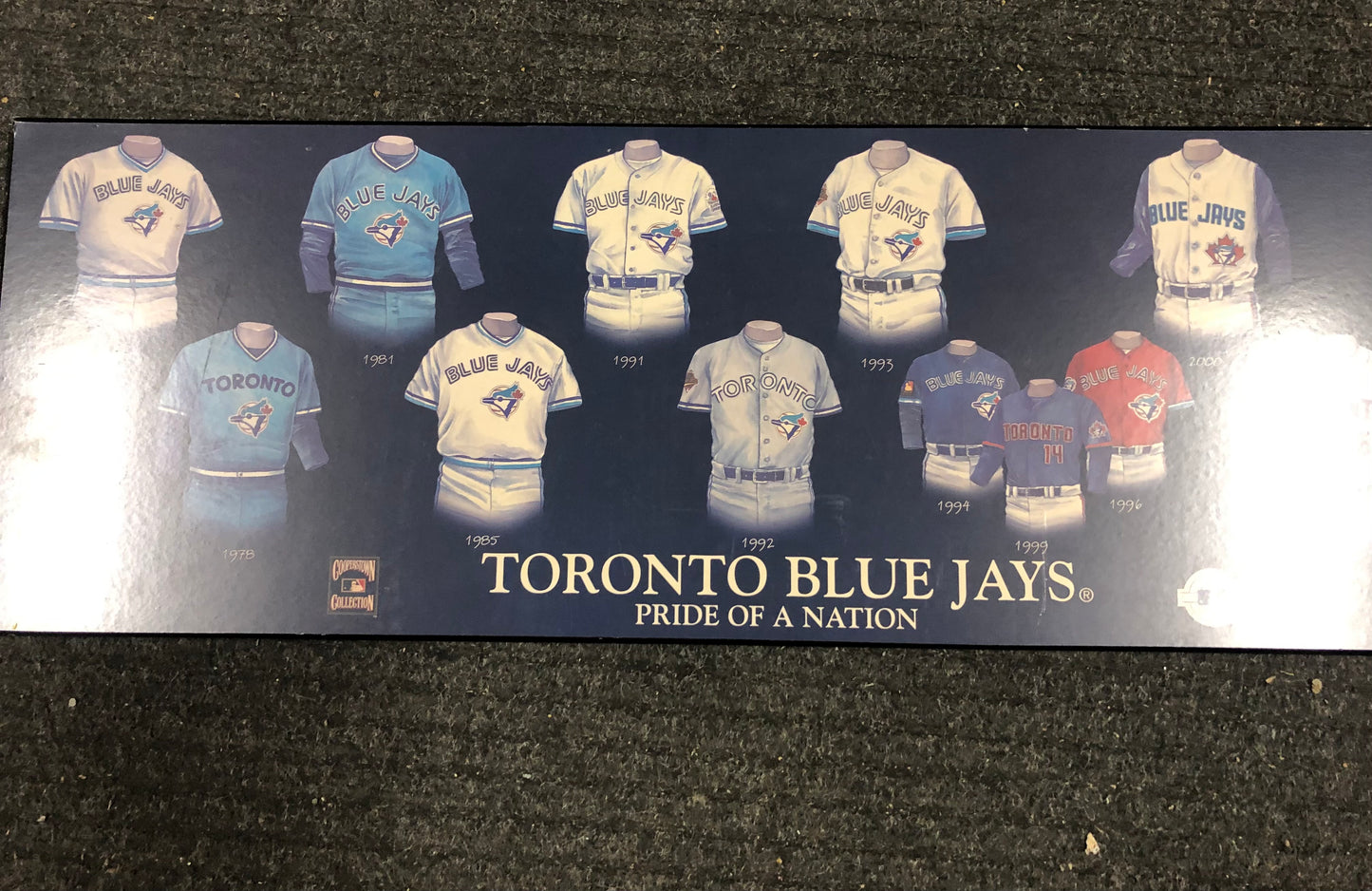 Toronto Blue Jays Pride of the Nation poster on particle board