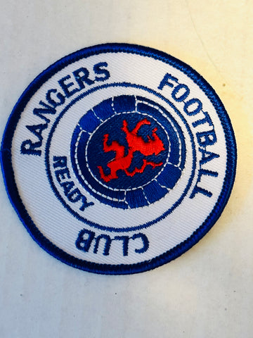 Rangers football club original vintage soccer patch 1970s