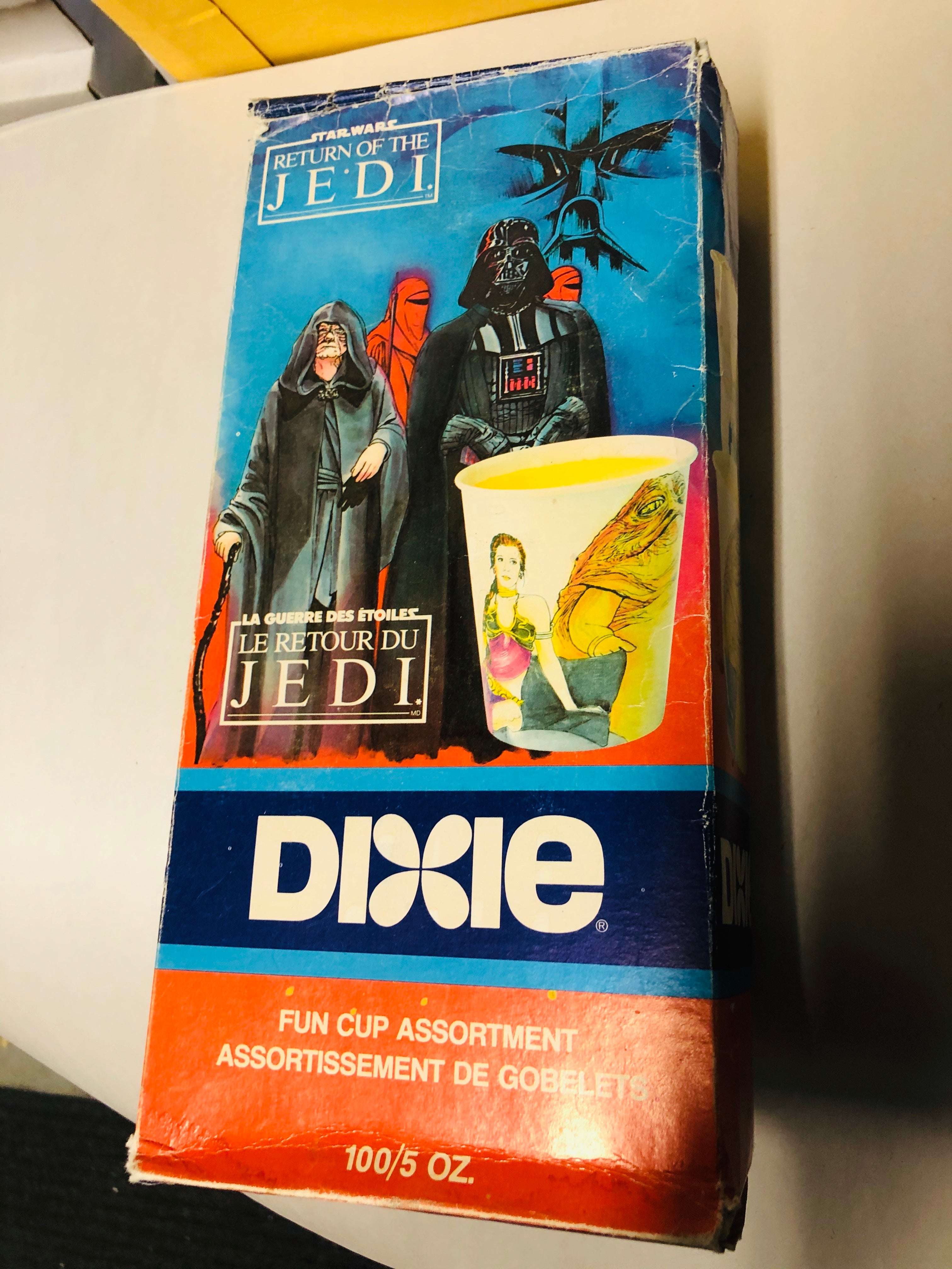 Star Wars Roj Dixie cups full box 1983