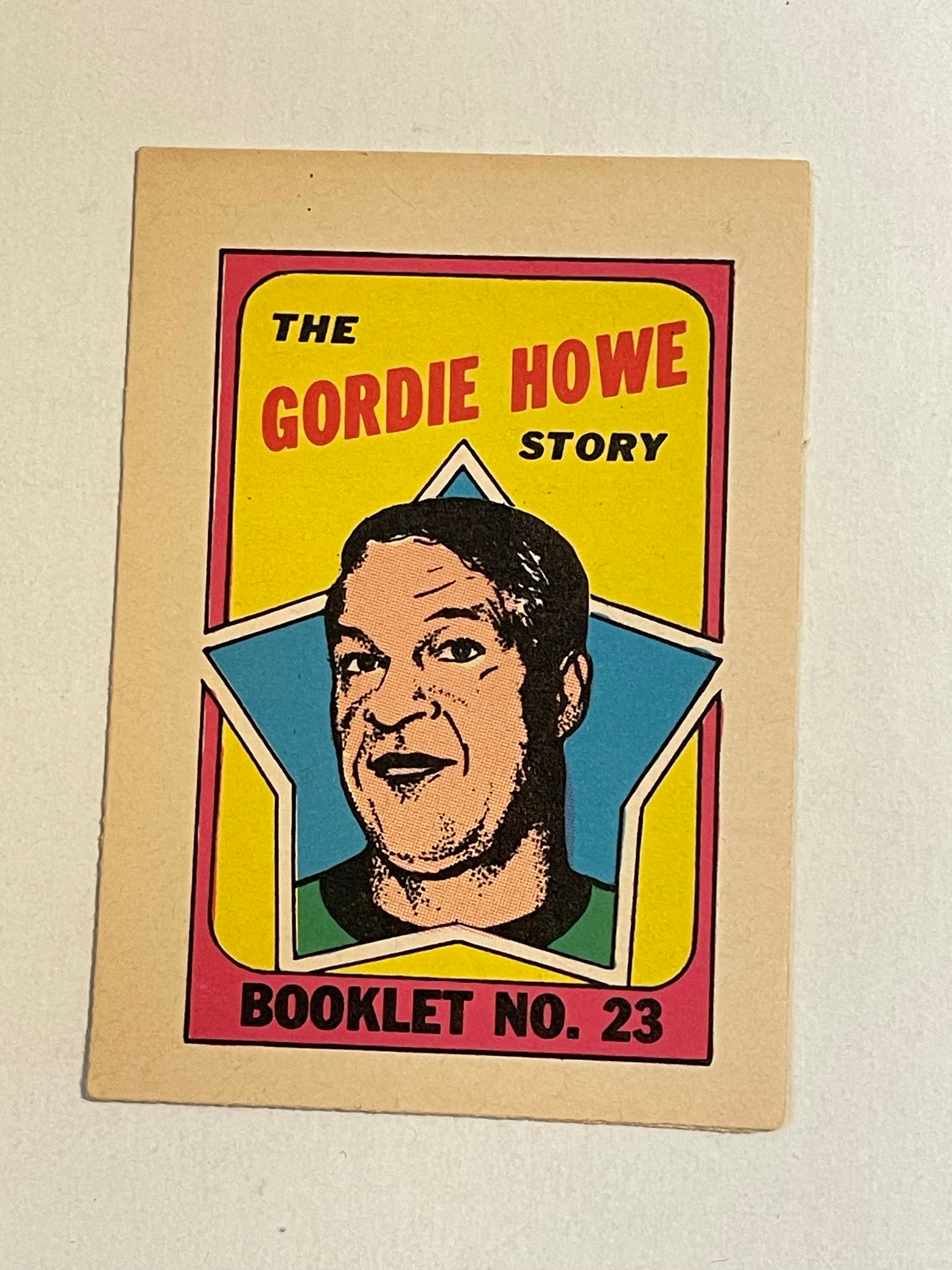 Gordie Howe opc mini comic hockey insert 1971