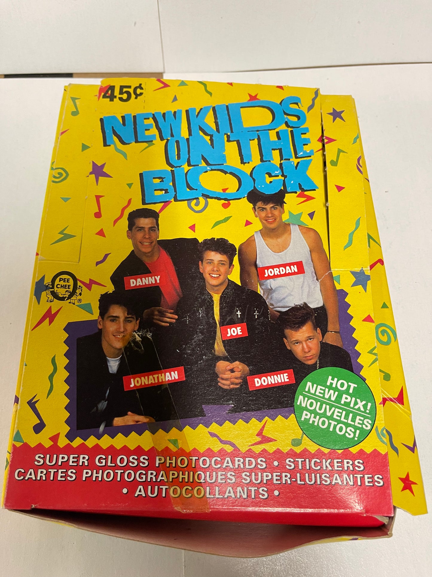 New Kids on the Block 31 sealed card packs rarer Opc Canadian version cards with box 1989