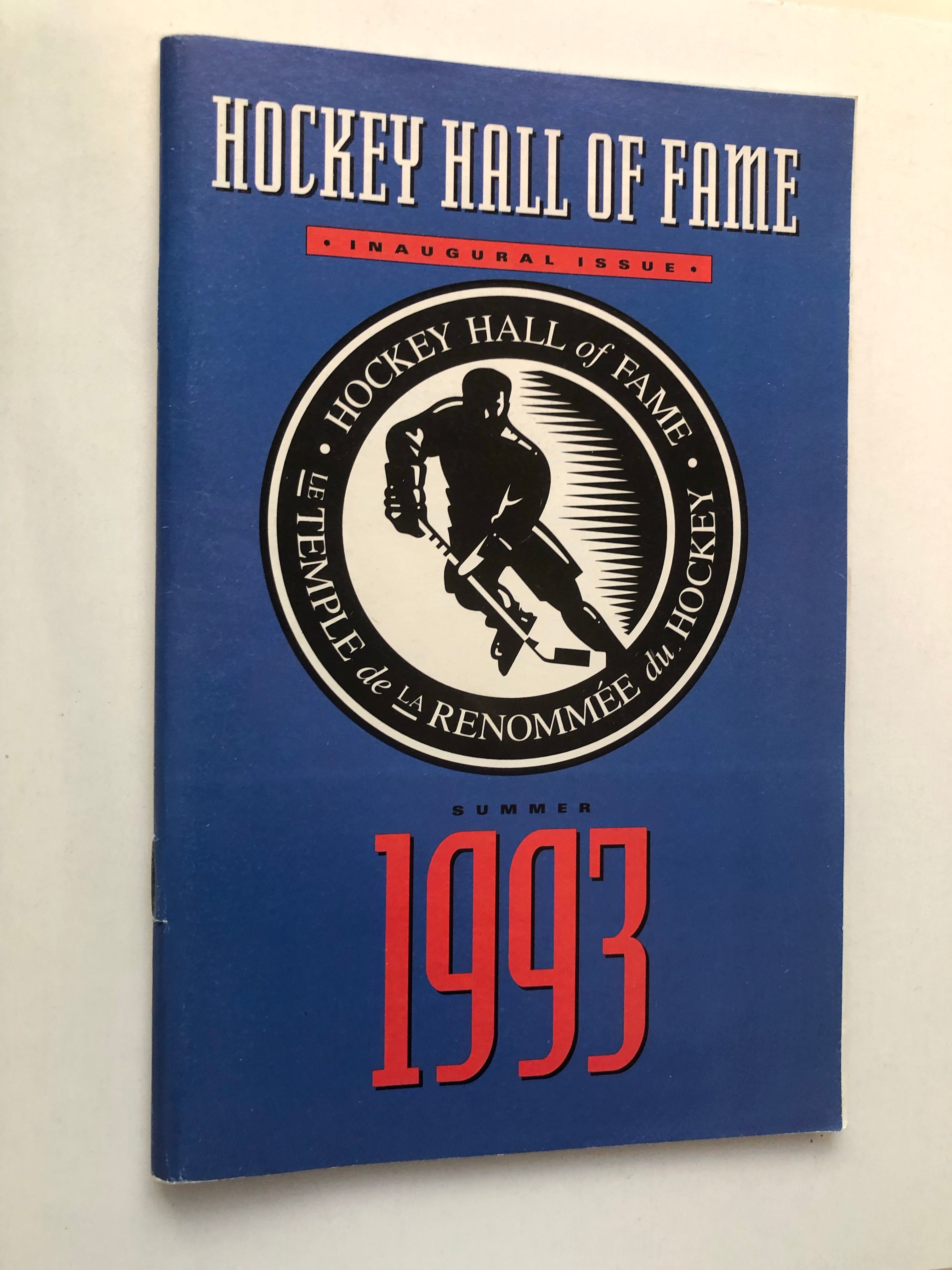 1993 Hockey Hall of Fame first issue booklet