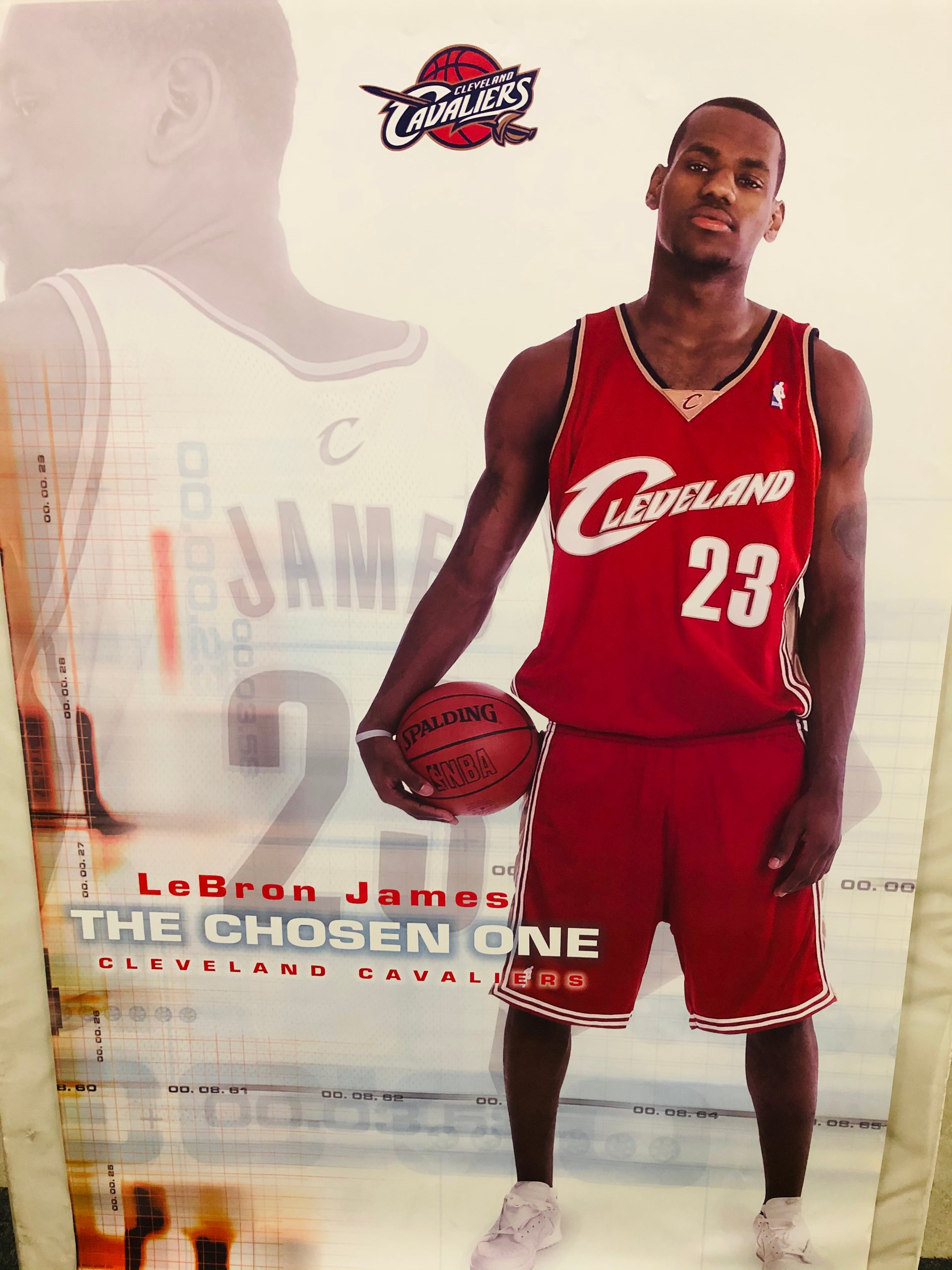 LeBron James The Chose One rare original rookie year vintage poster 2003