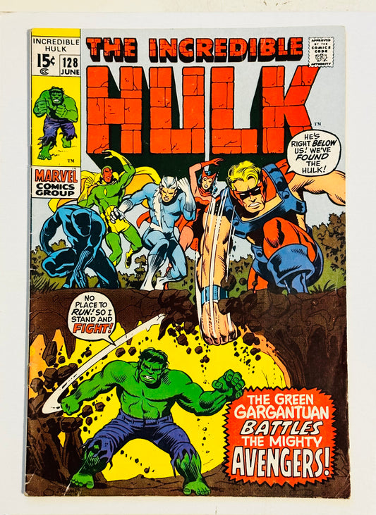 The Incredible Hulk #128 comic book 1970