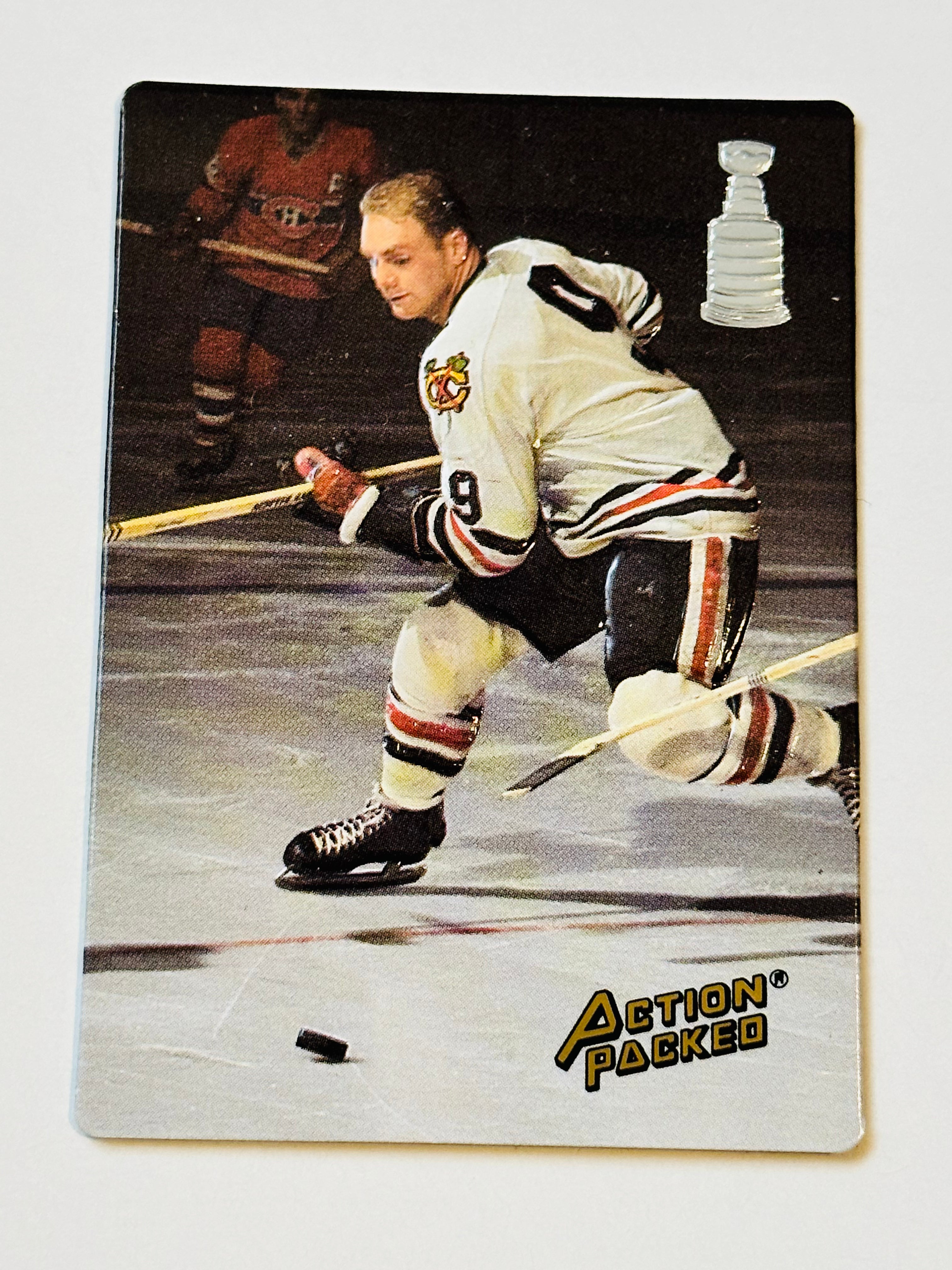Bobby Hull Action Packed Two rare promo hockey card 1993