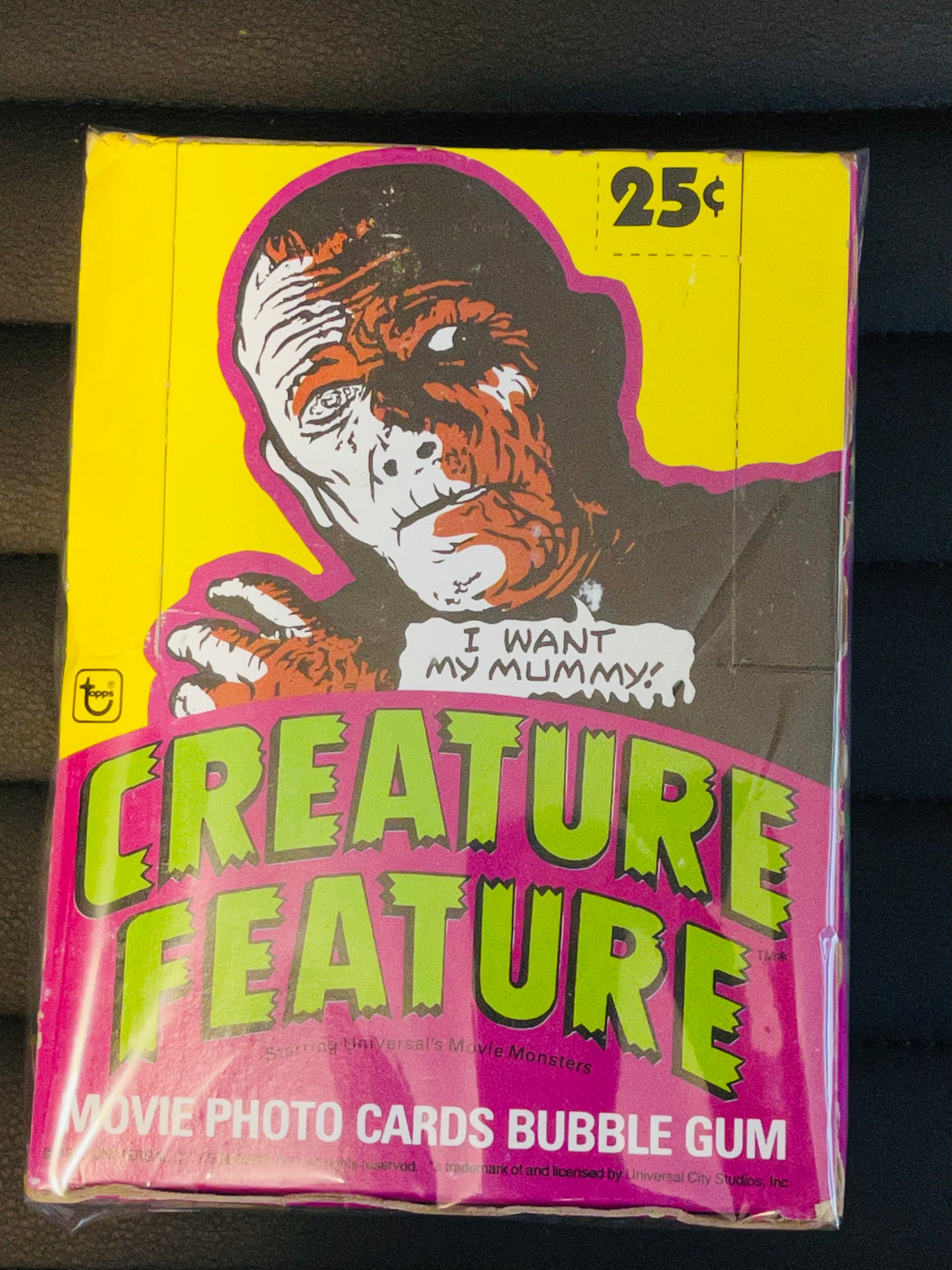 1980 Topps Creature Feature Universal Movie Monsters 36 sealed packs cards box