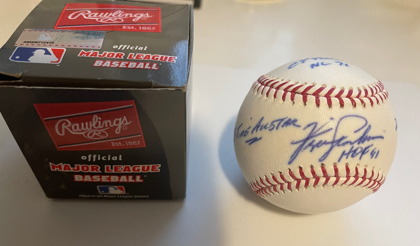 Fergie Jenkins inscription signed baseball with COA