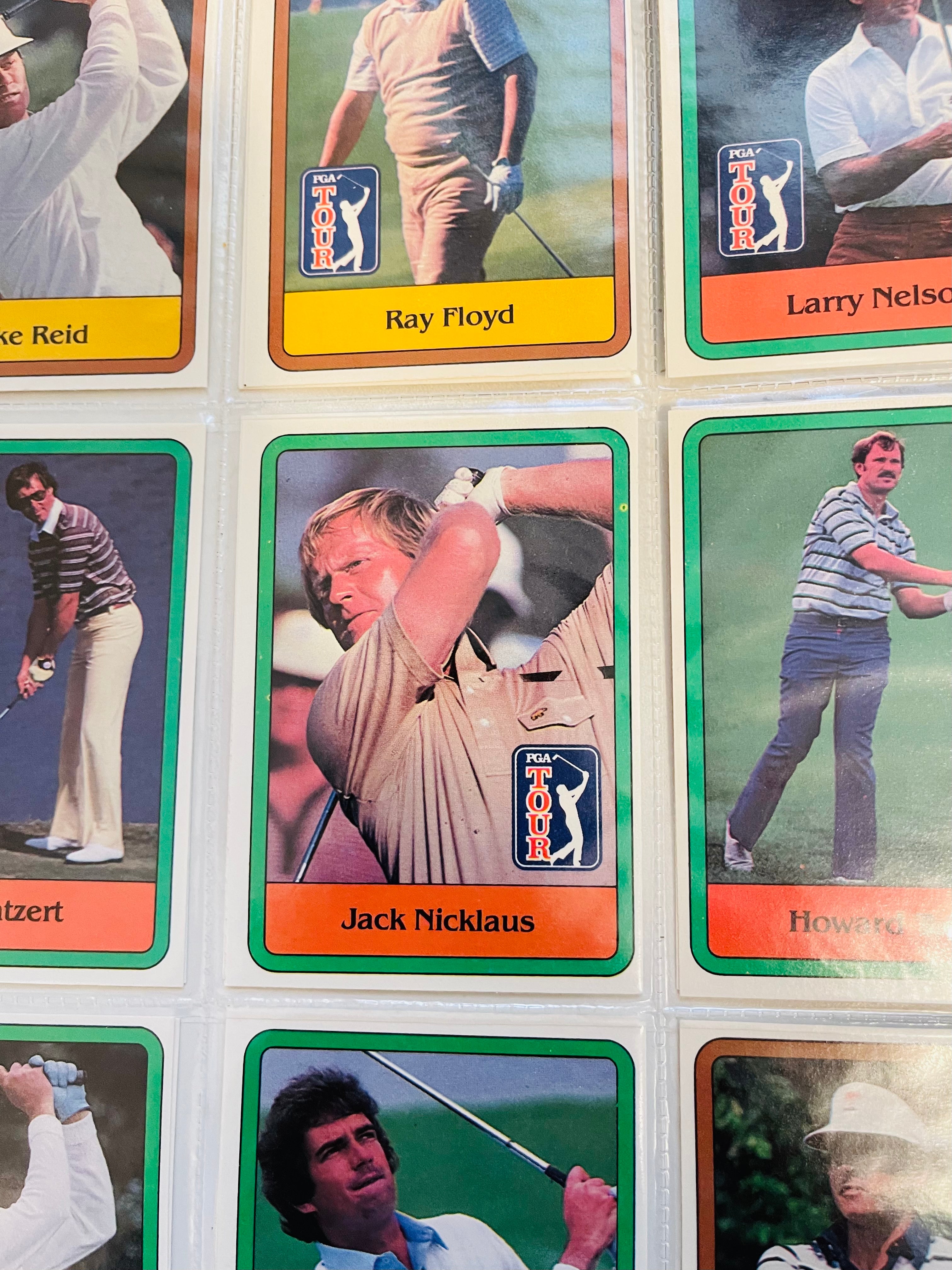 PGA Golf rare high grade first series complete cards set in pages 1981