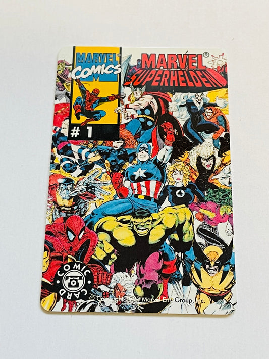 Marvel comics rare German phone card 1993