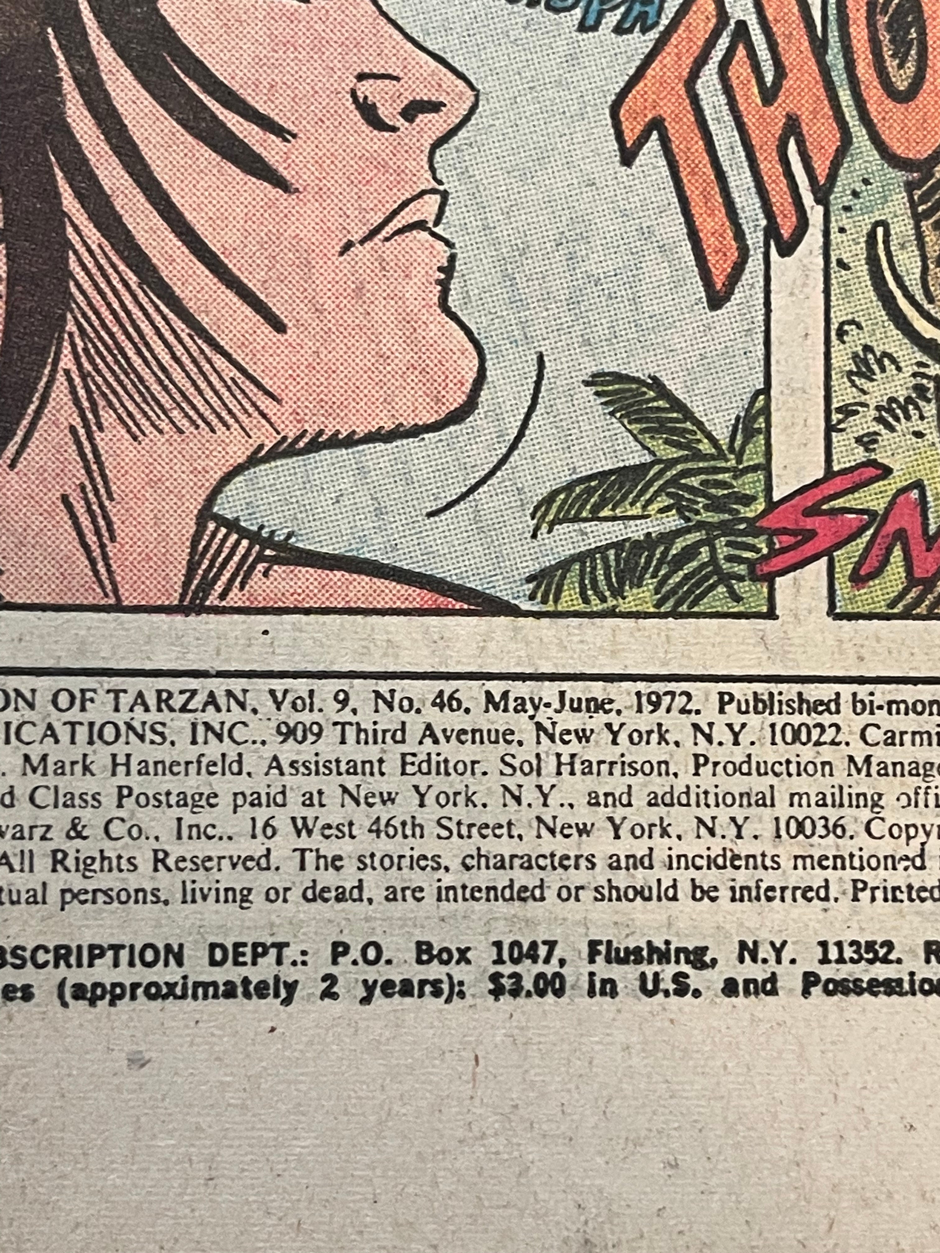 Korak Son of Tarzan #1 high grade comic book 1971