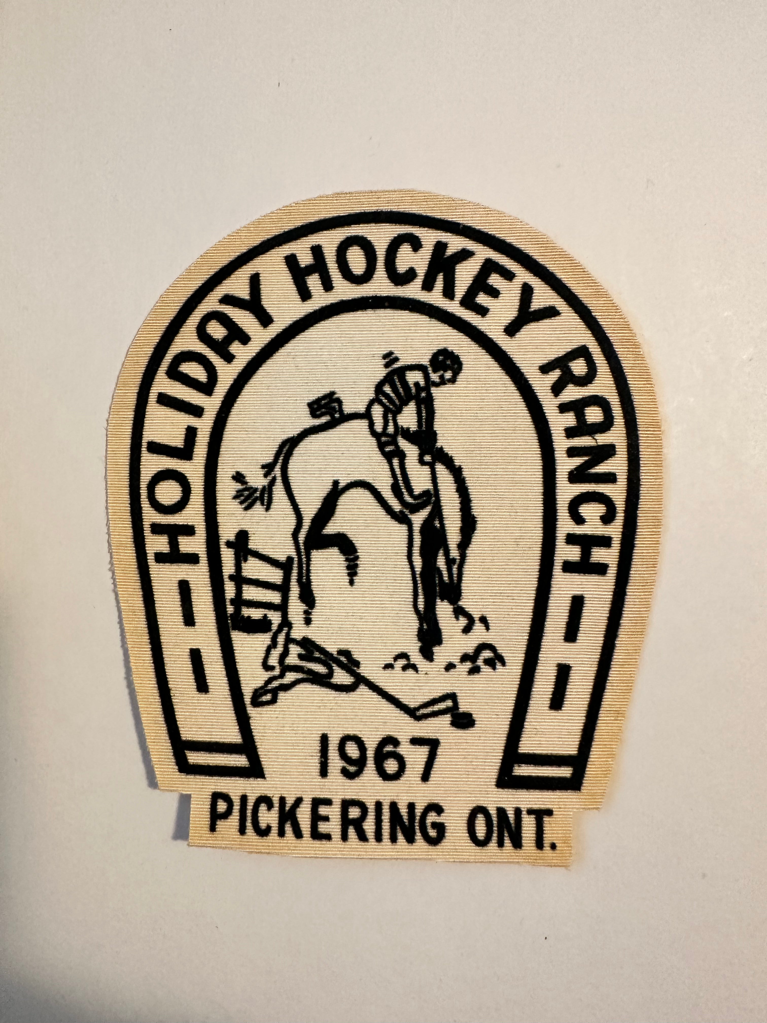 Hockey Holiday ranch rare patch 1967