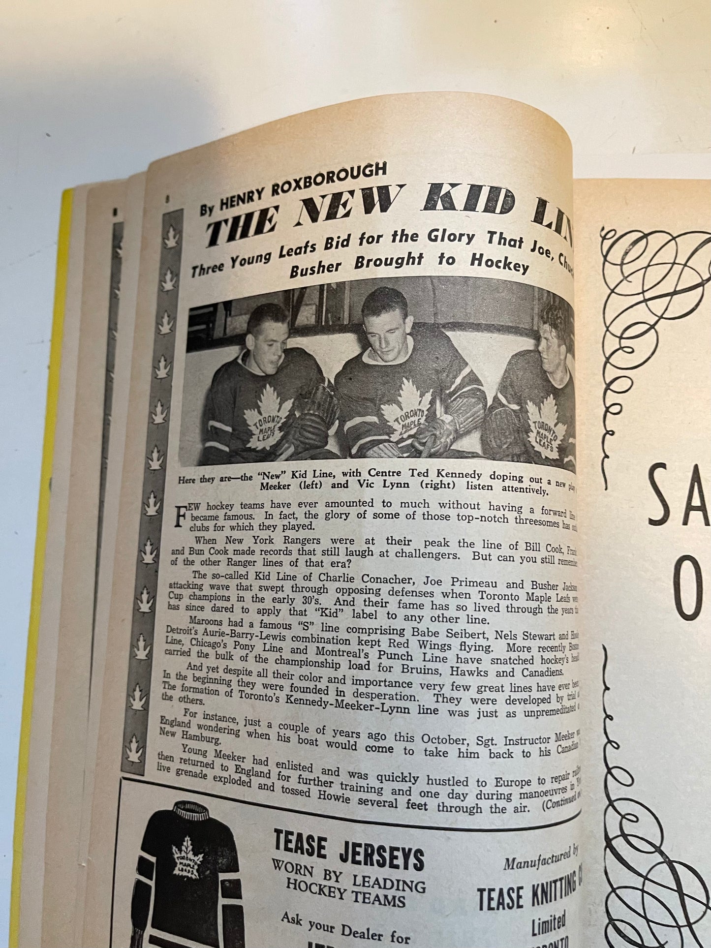 Maple Leaf Gardens rare seniors hockey game program 1948