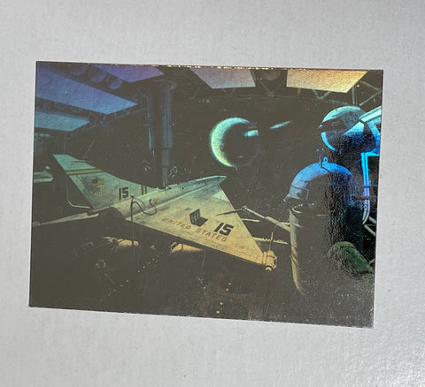 Space Art hologram insert card 1993
