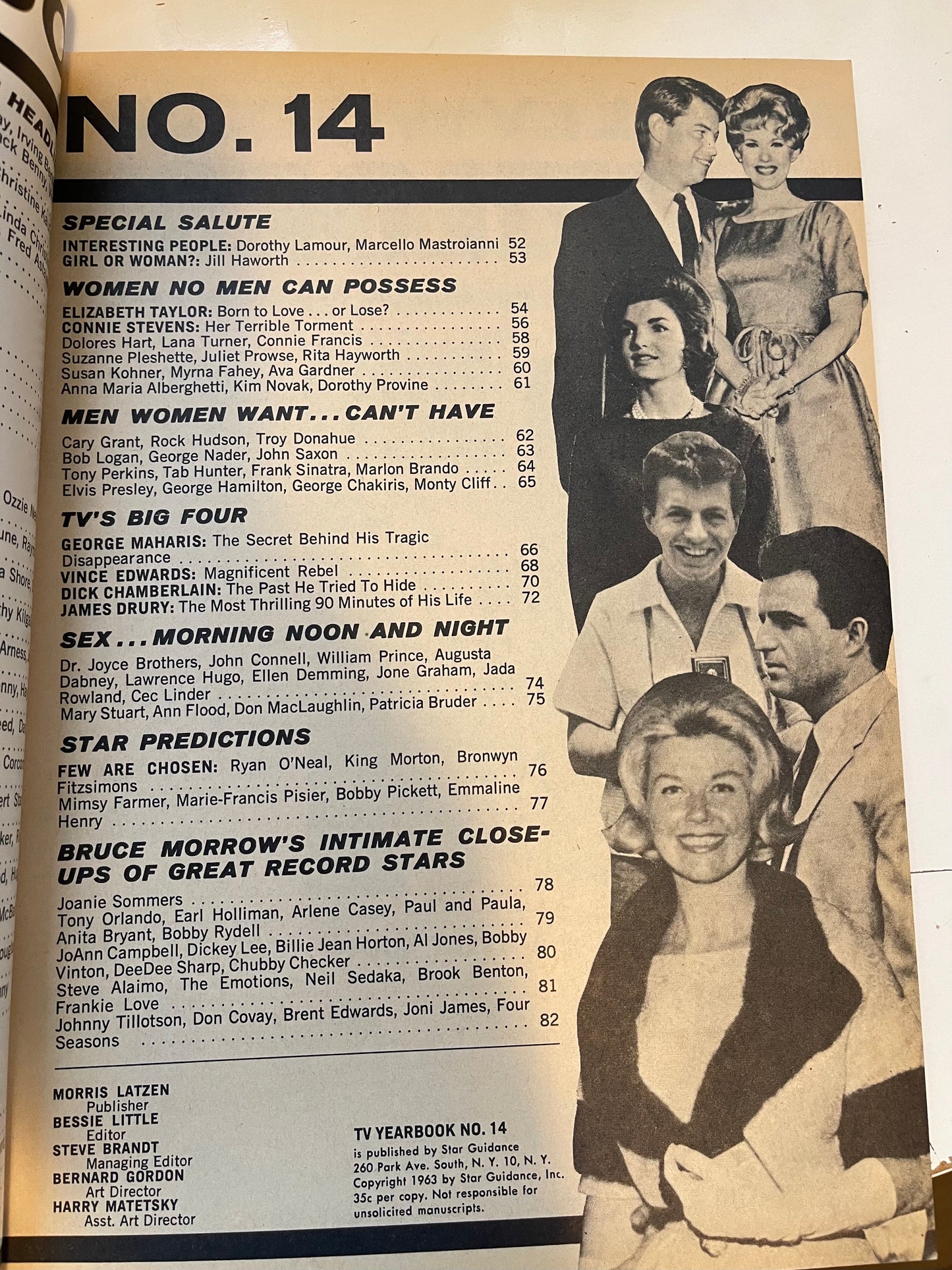 TV Stars Yearbook vintage movie magazine 1963