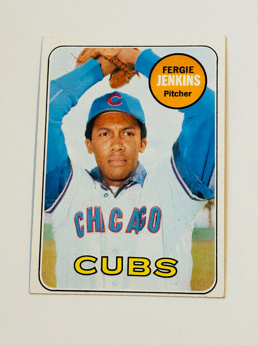 1969 Topps Fergie Jenkins high grade baseball card