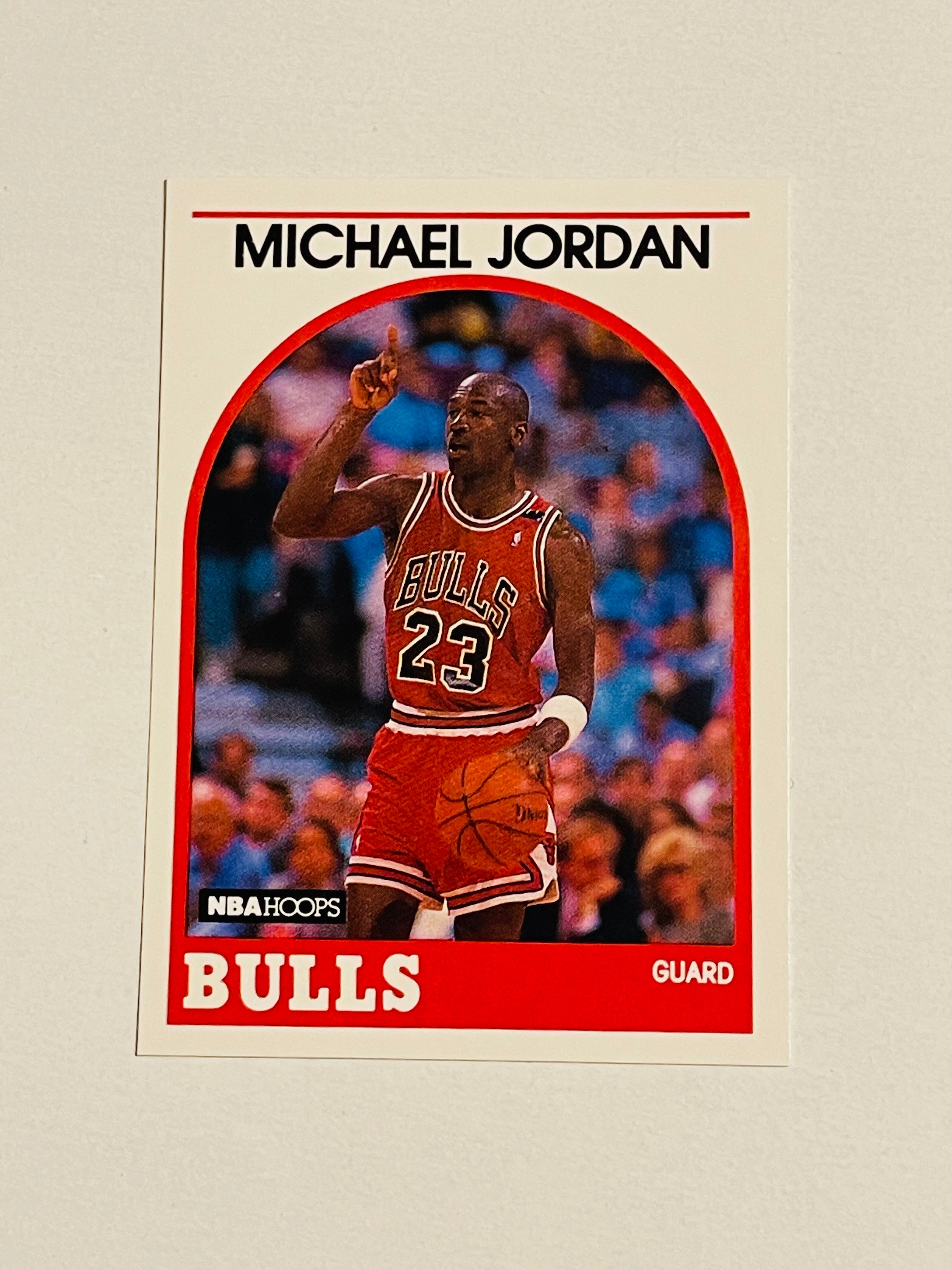 Michael Jordan NBA basketball legend Hoops card 1989