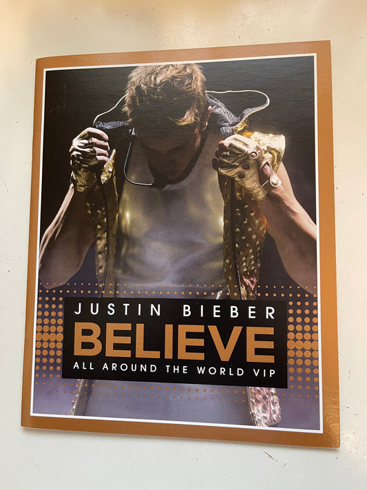 Justin Bieber original concert program 2012