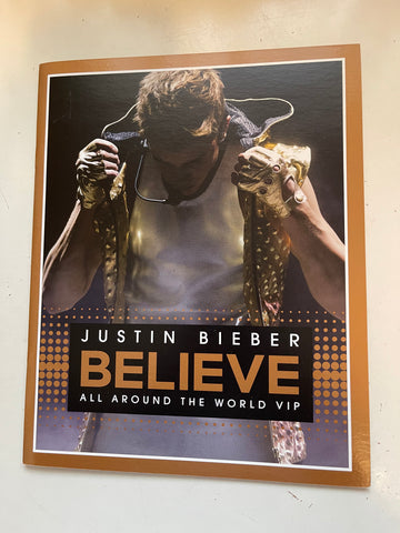 Justin Bieber original concert program 2012
