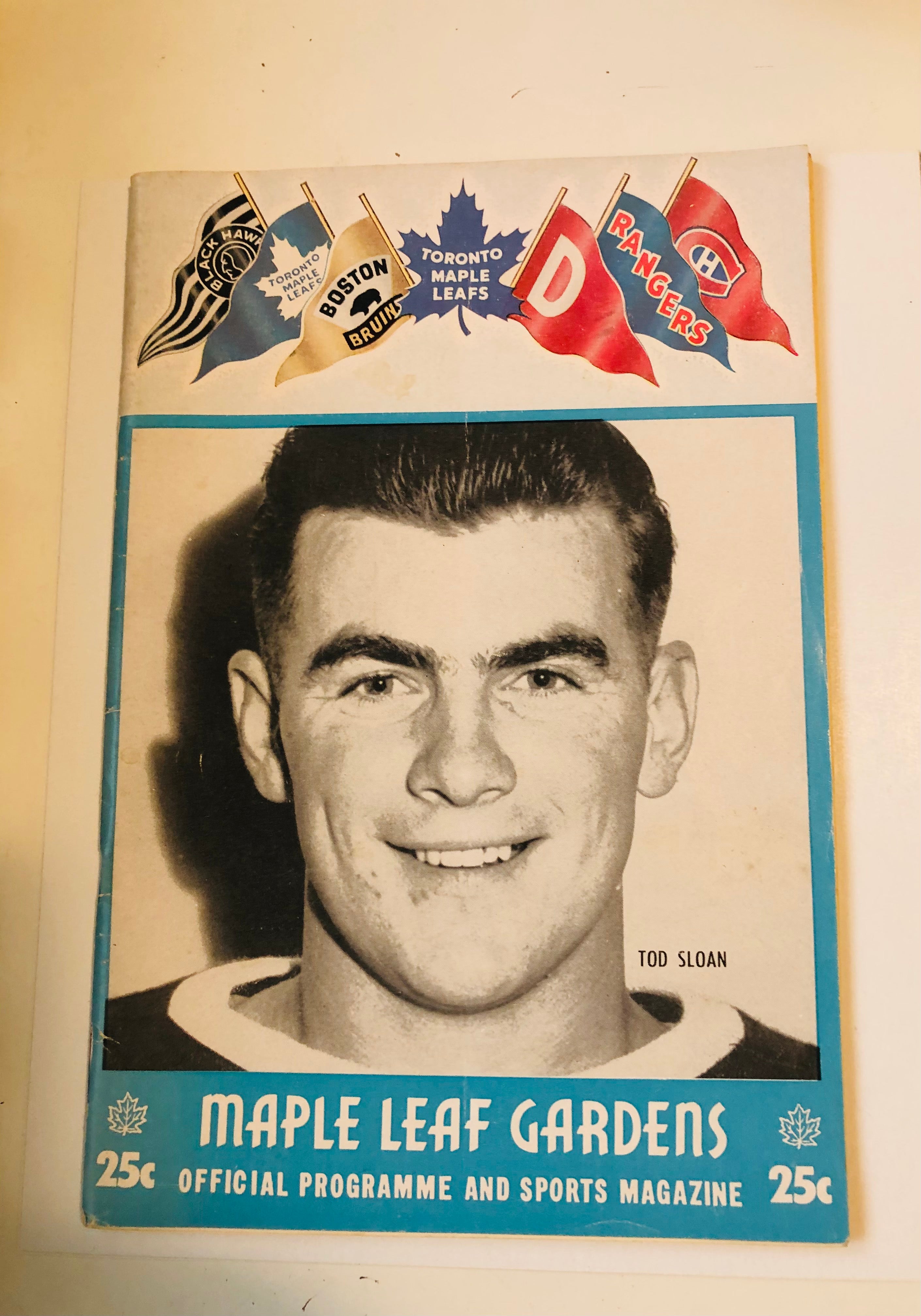 Toronto Maple Leafs hockey game program Mar.12,1955
