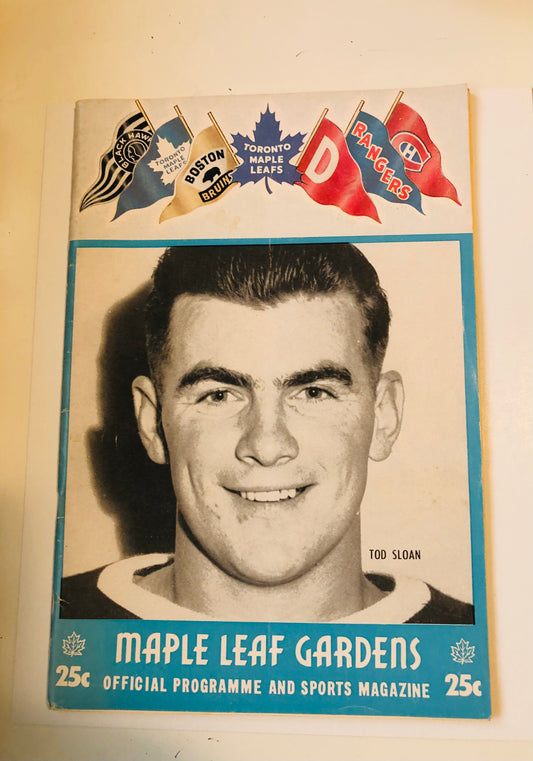 Toronto Maple Leafs hockey game program Mar.12,1955