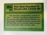 Pete Rose signed in person baseball card with COA