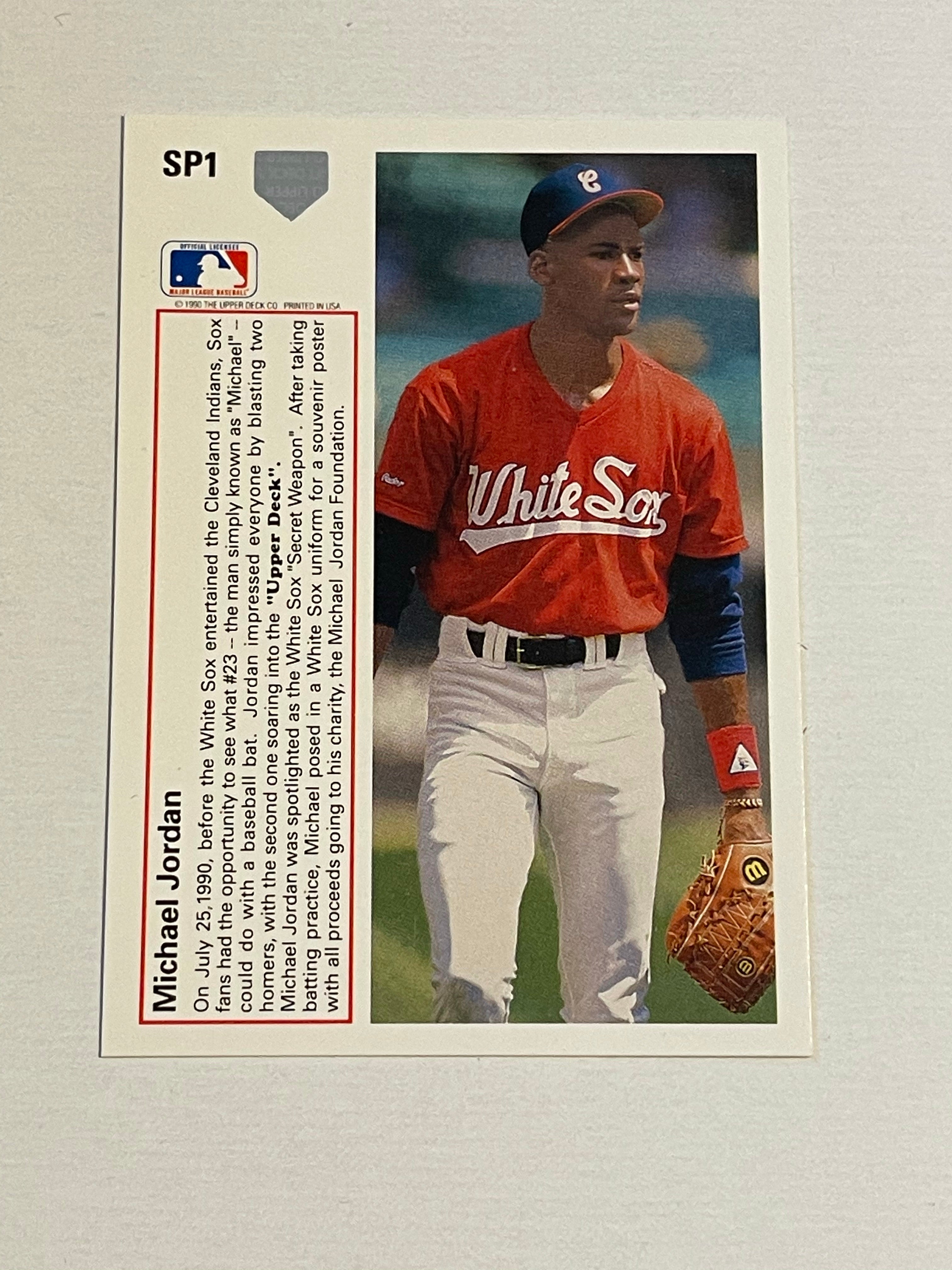 Michael Jordan Upper Deck baseball insert card 1991