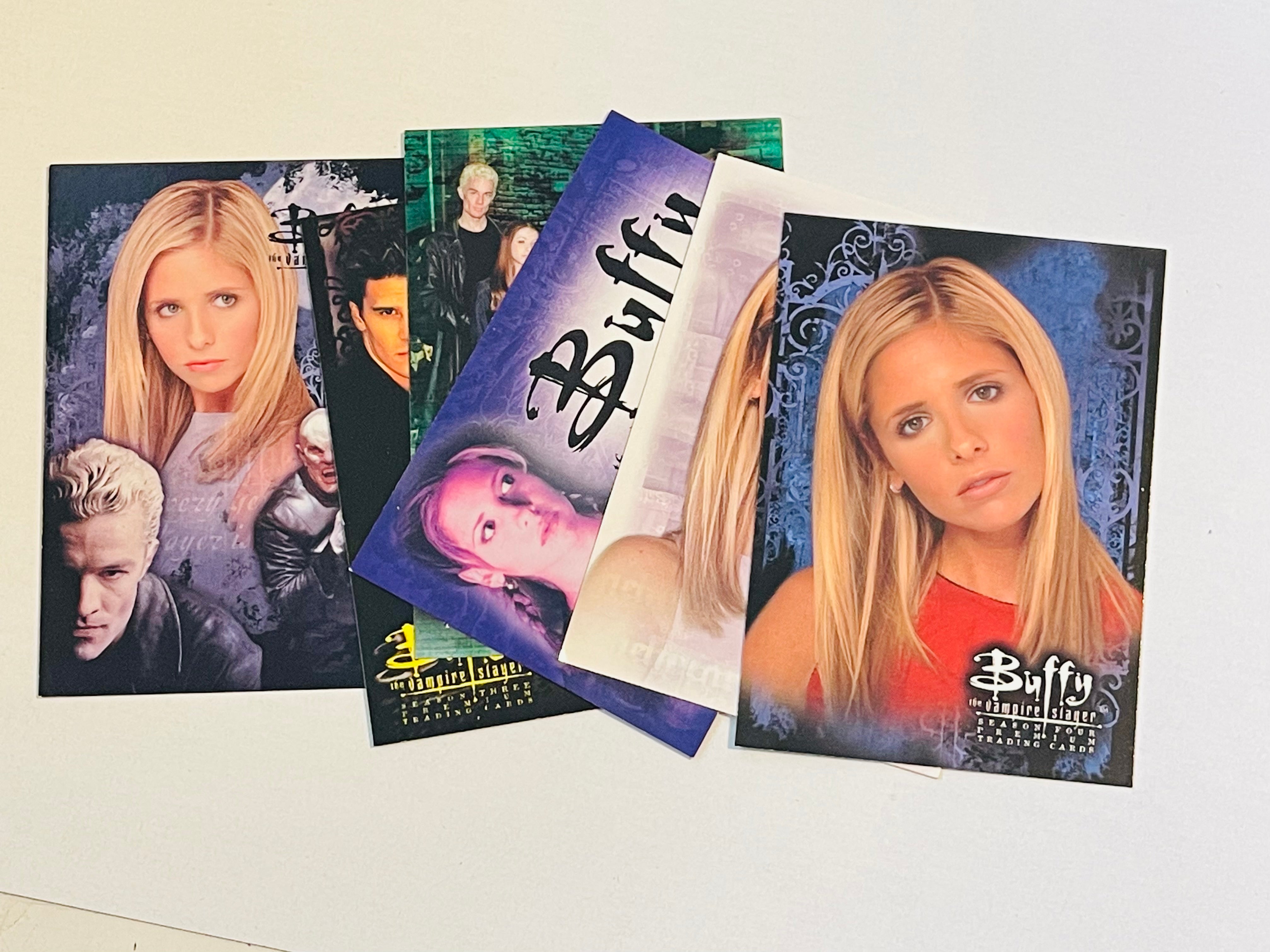 Buffy the Vampire Slayer 6 limited issued promo cards lot deal 1990s