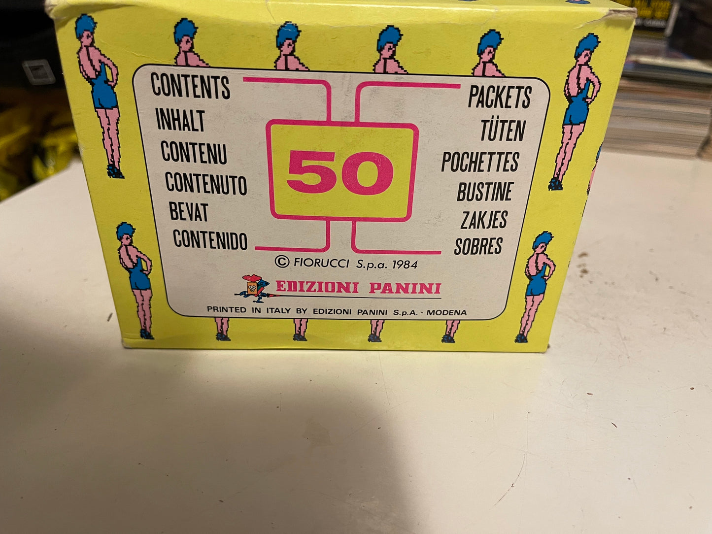 Fiorucci stickers Panini 49 packs rare box 1984