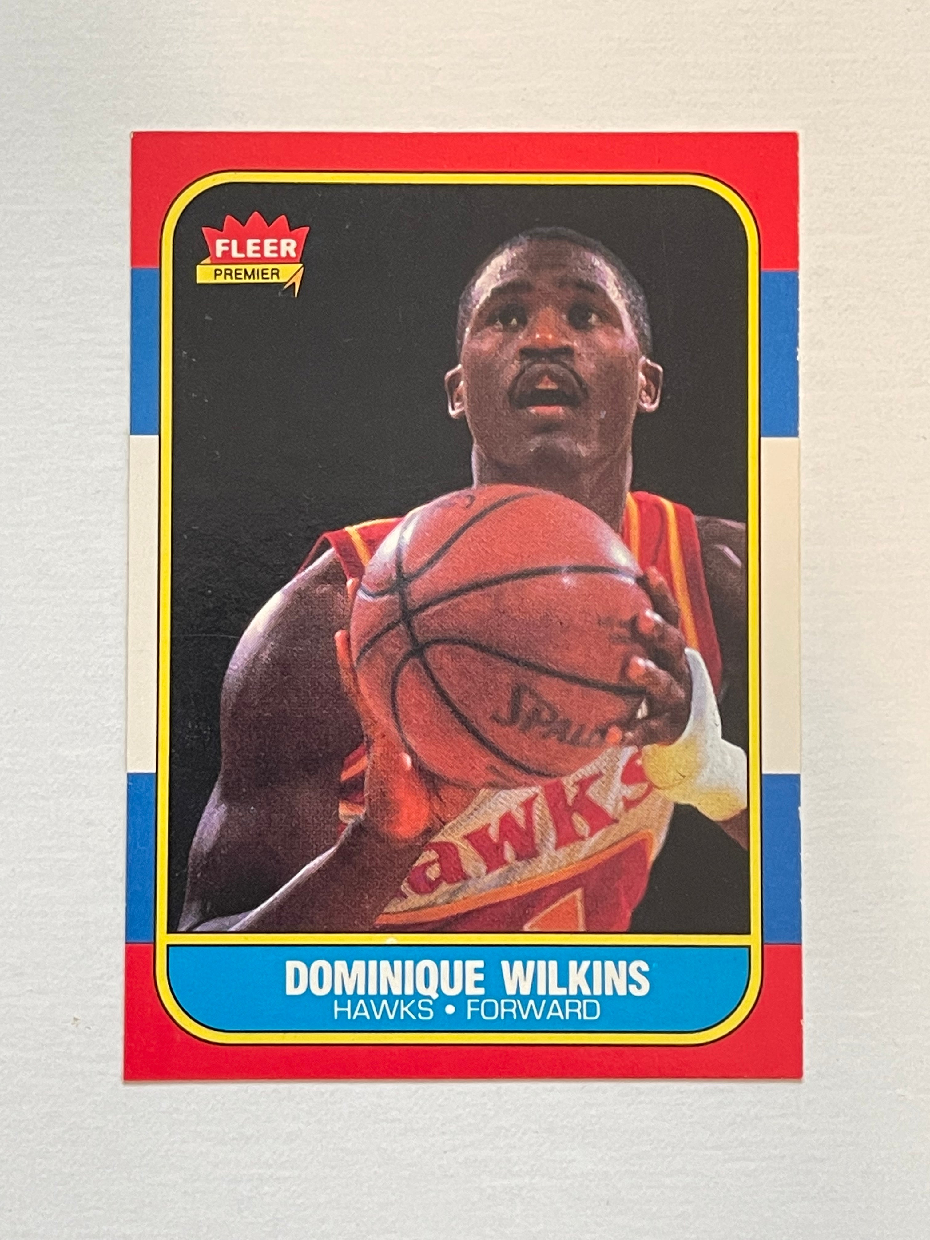 Dominique Wilkins PSA 7  Fleer high grade condition basketball rookie card 1986