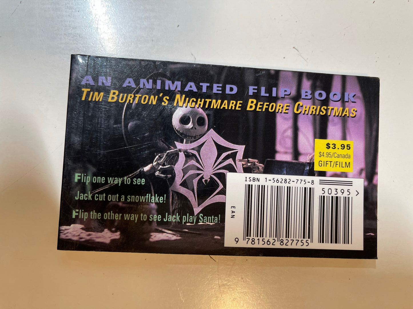 Nightmare Before Christmas vintage animation flip book