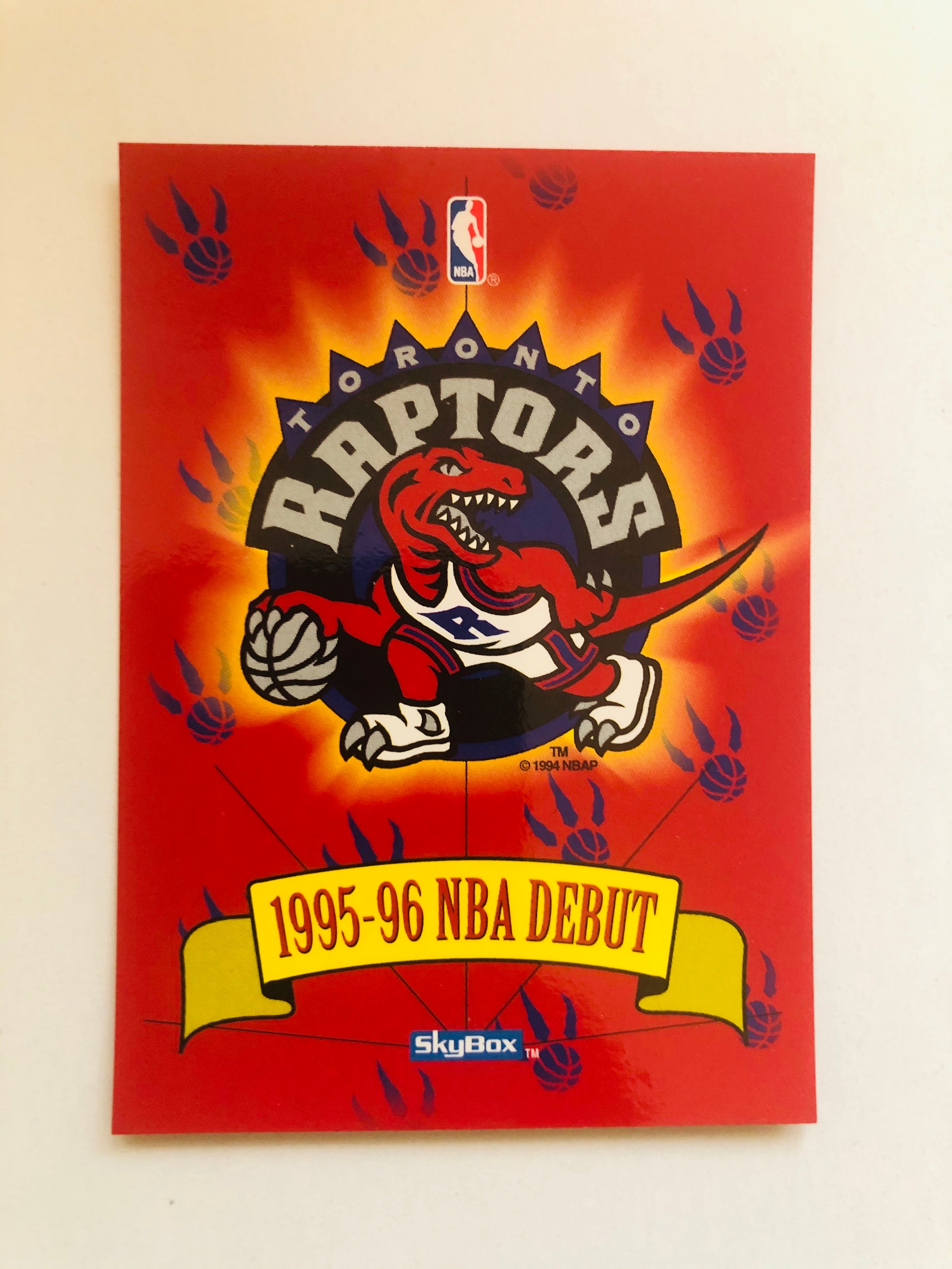 Toronto Raptors NBA Rare Skybox debut card 1995