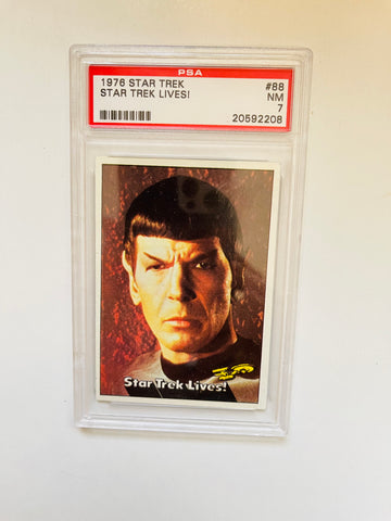 Star Trek "Star Trek Lives" PSA 7 high grade card 1976