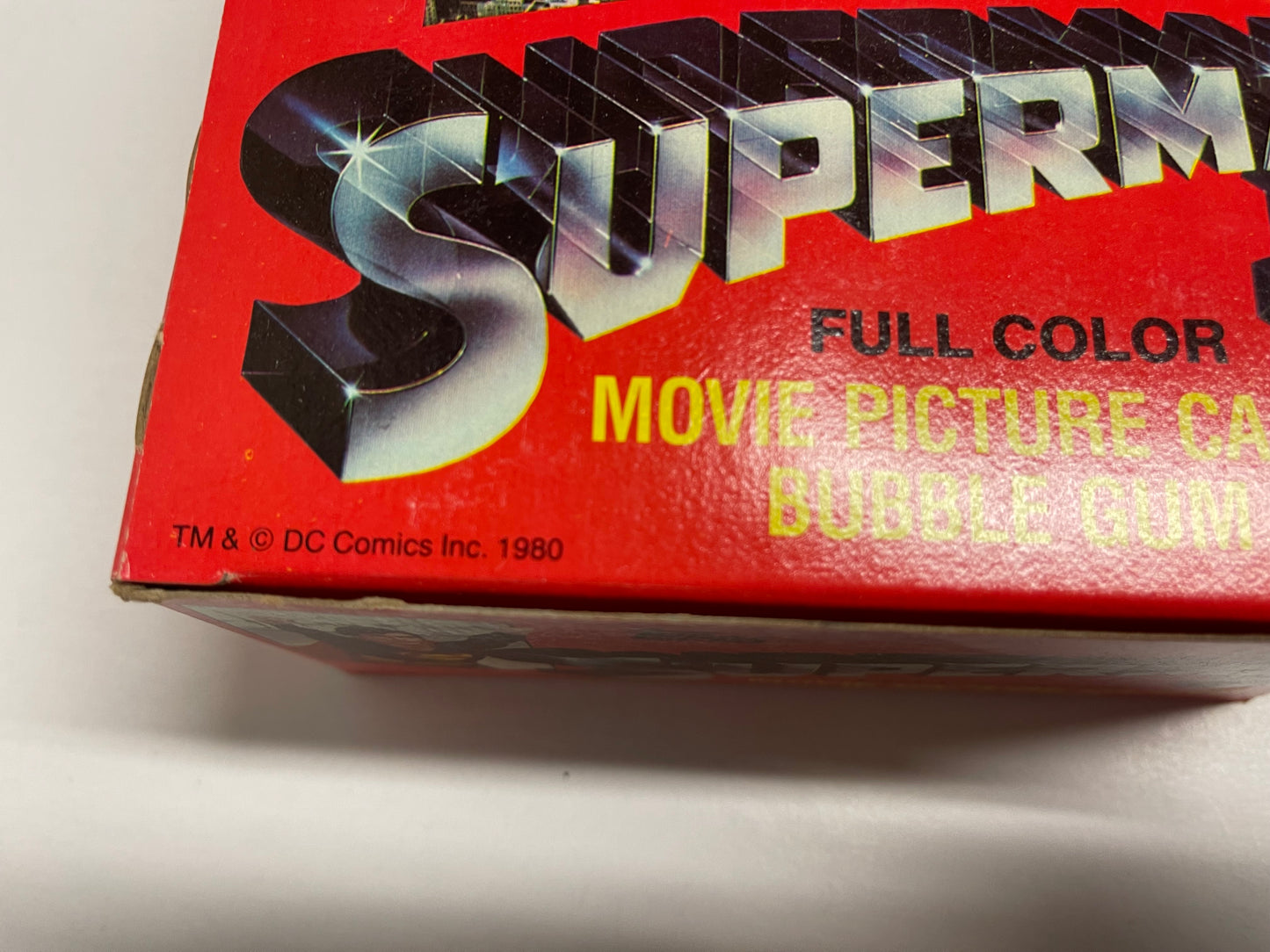 Superman 2 movie cards 36 packs box 1980