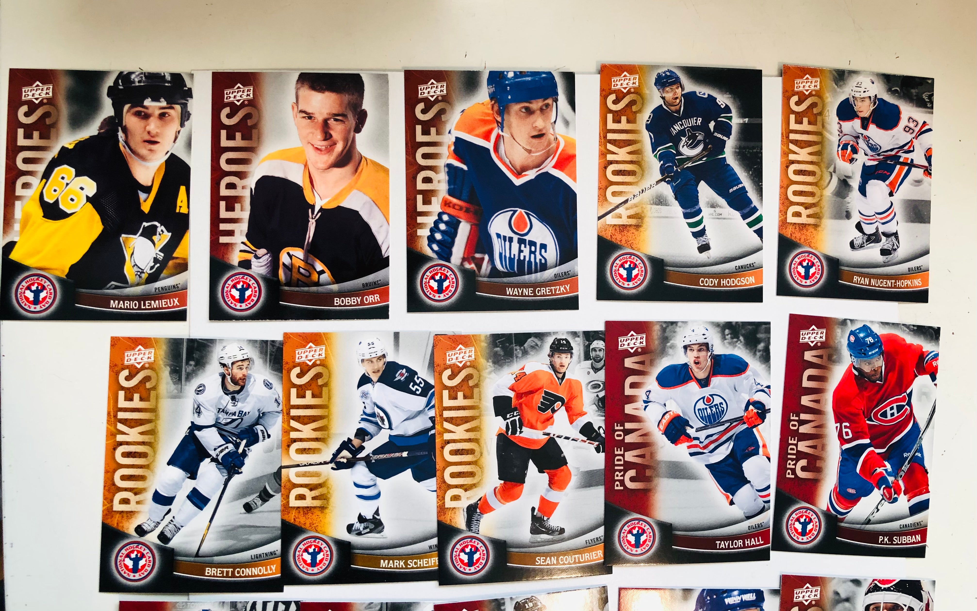 NHL hockey National trading card day complete hockey cards set 2012