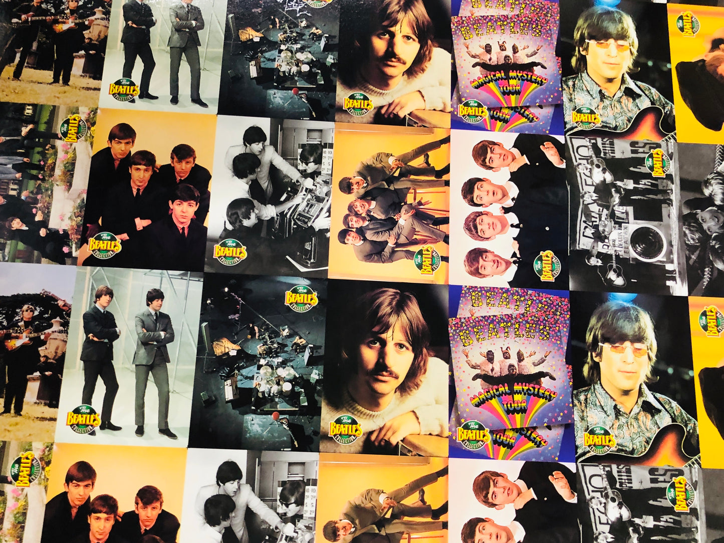 Beatles River group rare uncut cards sheet 1993