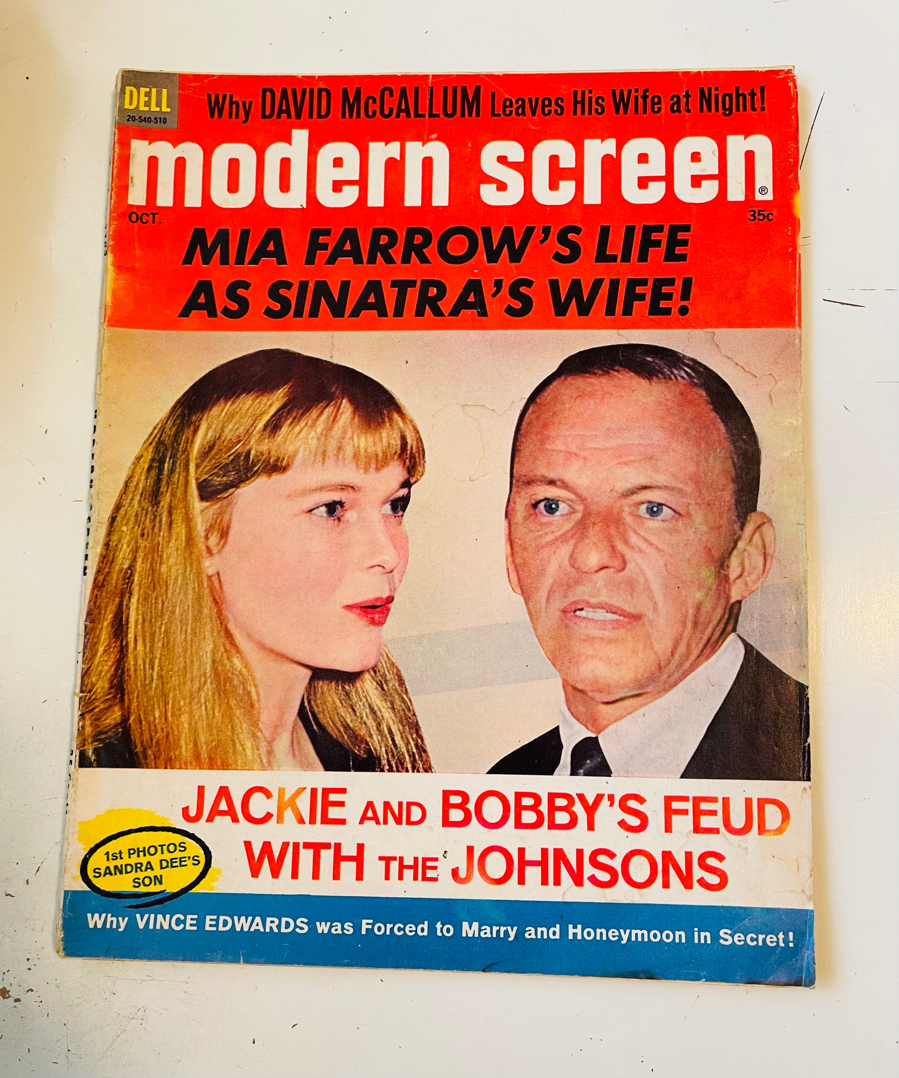Modern Screen movie magazine 1960s