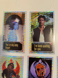 Star Wars foil limited issued valentines cards set 1996