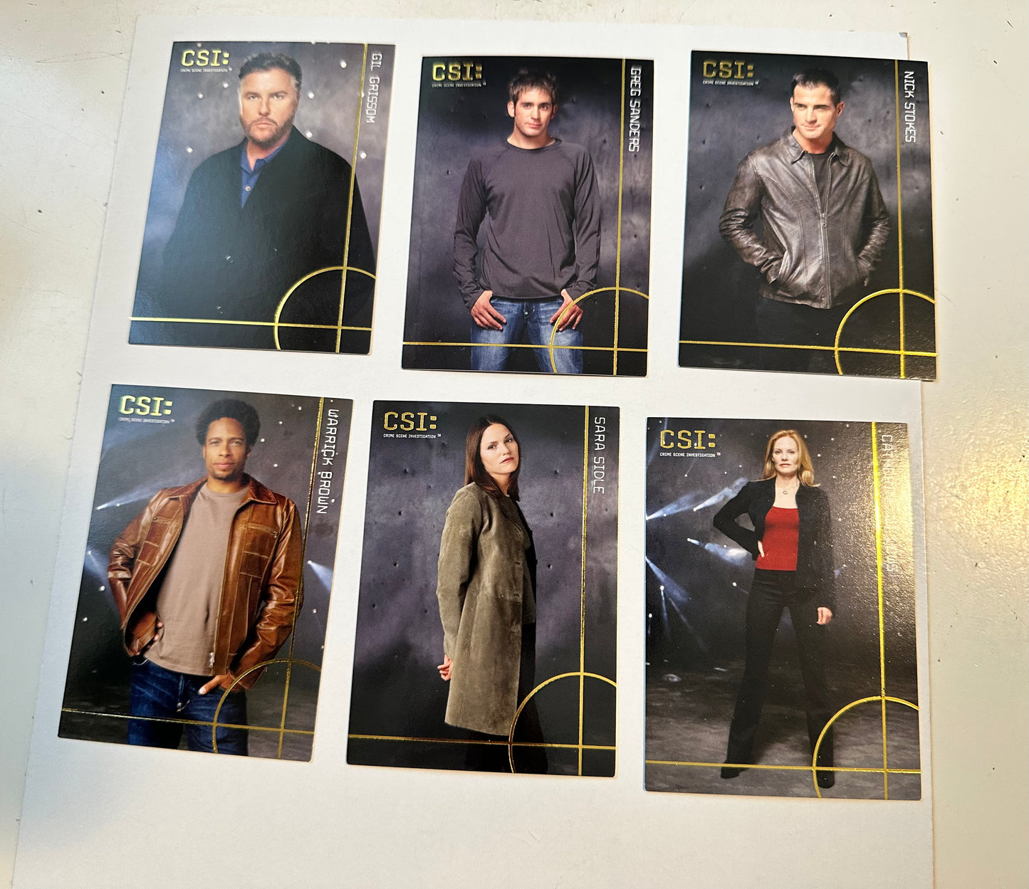 CSI Las Vegas TV show rare insert cards set