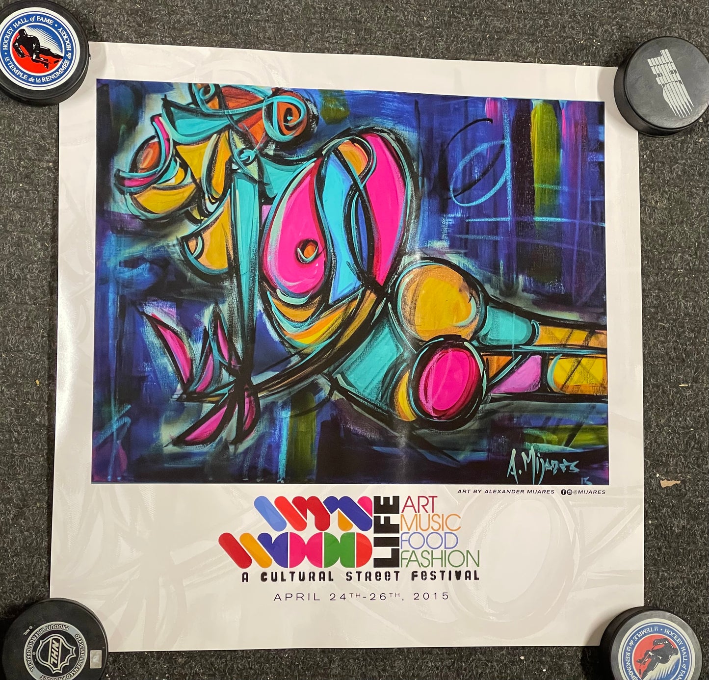 Miami Wynwood Art week rare glossy limited edition poster 2015