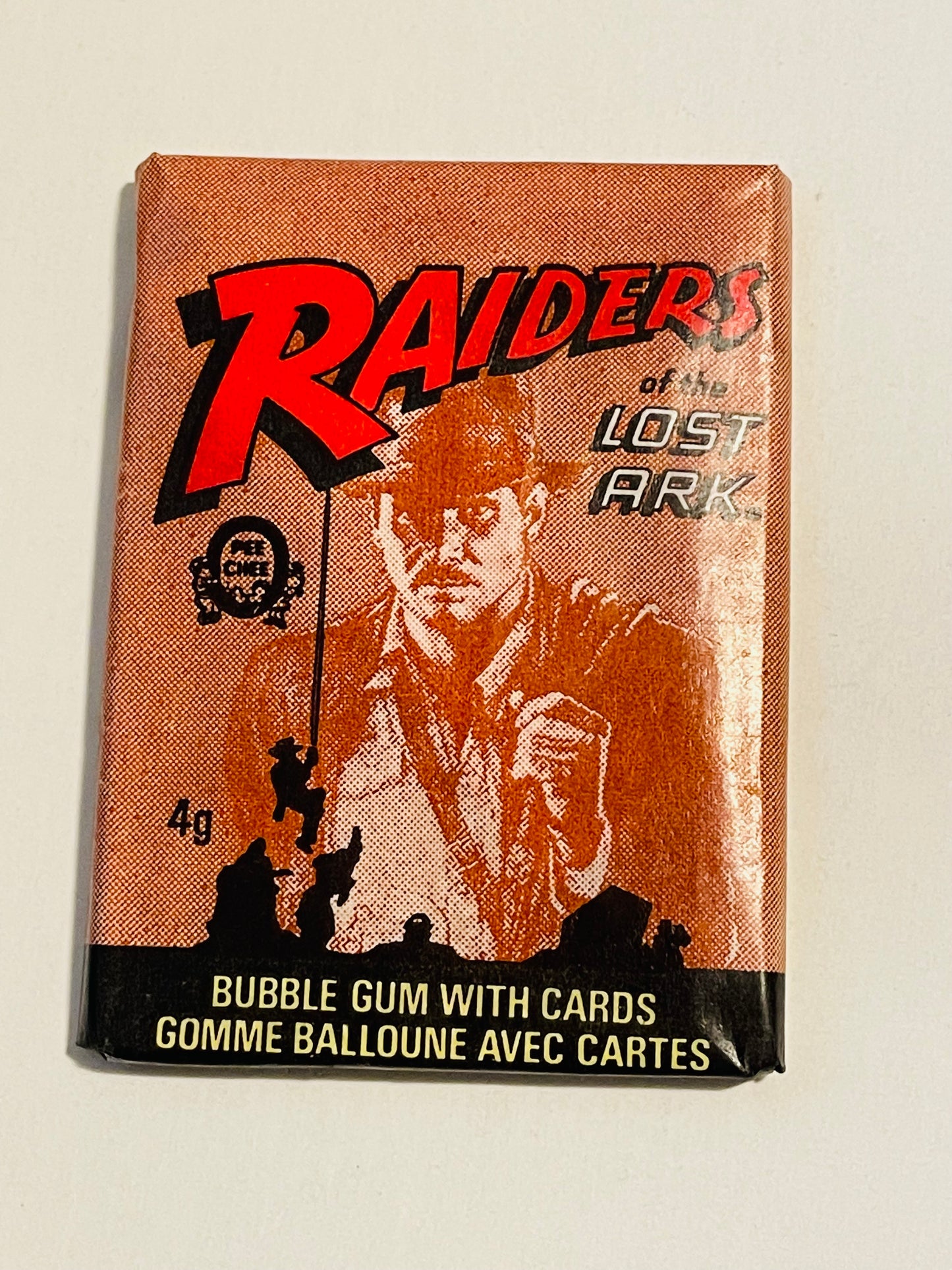 Raiders of the Lost Ark movie cards Opc Canadian version pack 1981