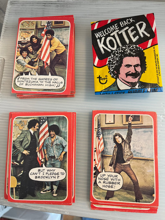 Welcome Back Kotter TV show opc Canadian cards set with wrapper 1976