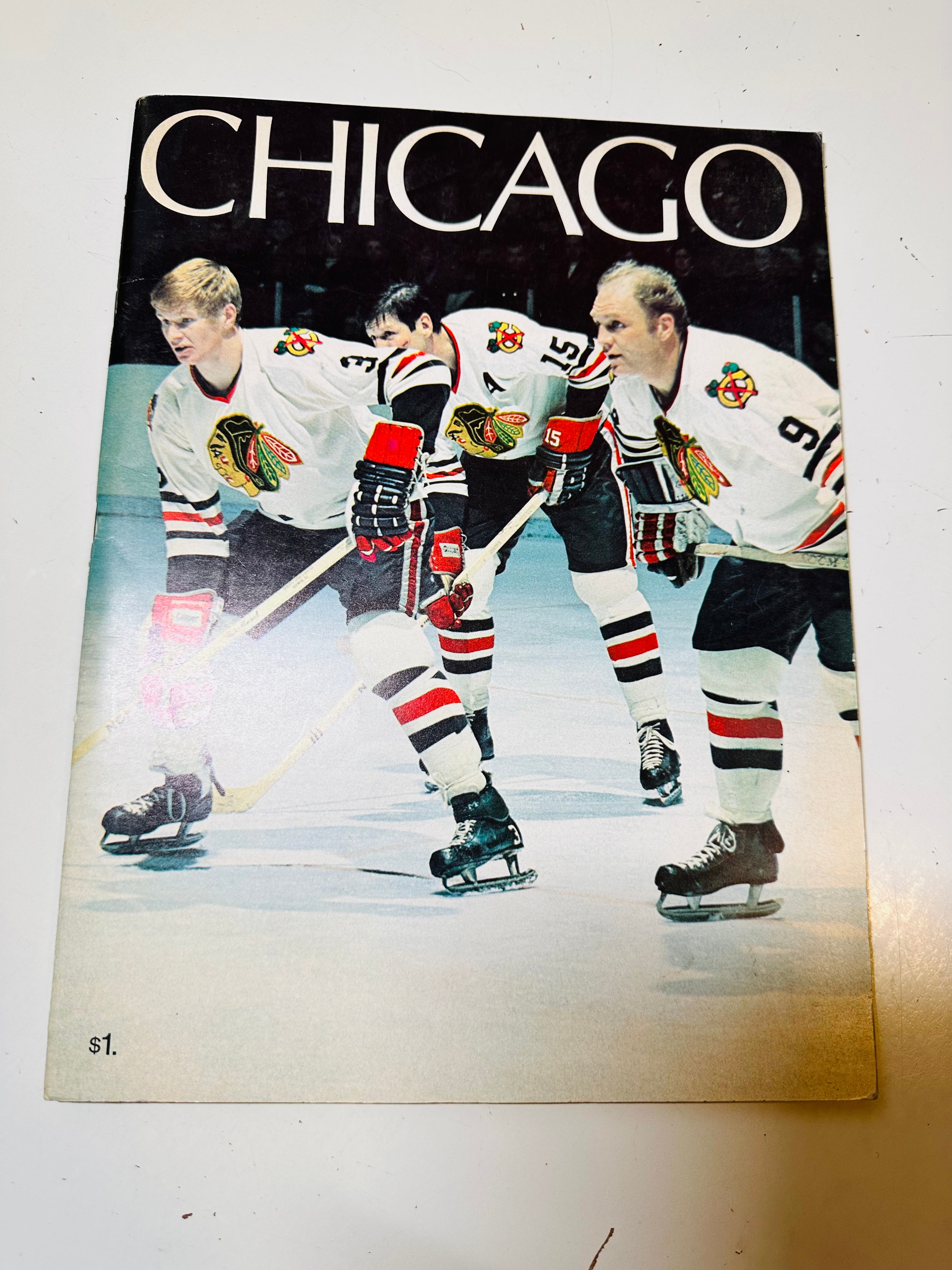 Toronto Maple Leafs original hockey game program Vs Chicago Oct.1970