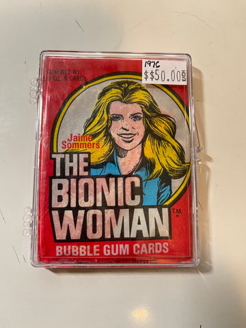Bionic woman TV series cards sealed pack 1976